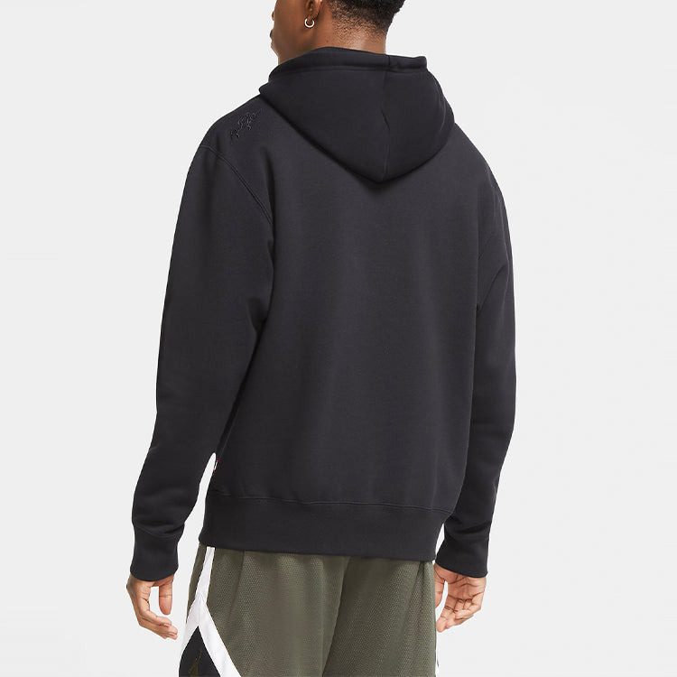 Air Jordan Fleece Pullover hooded Casual Black CV6147-010 - 4