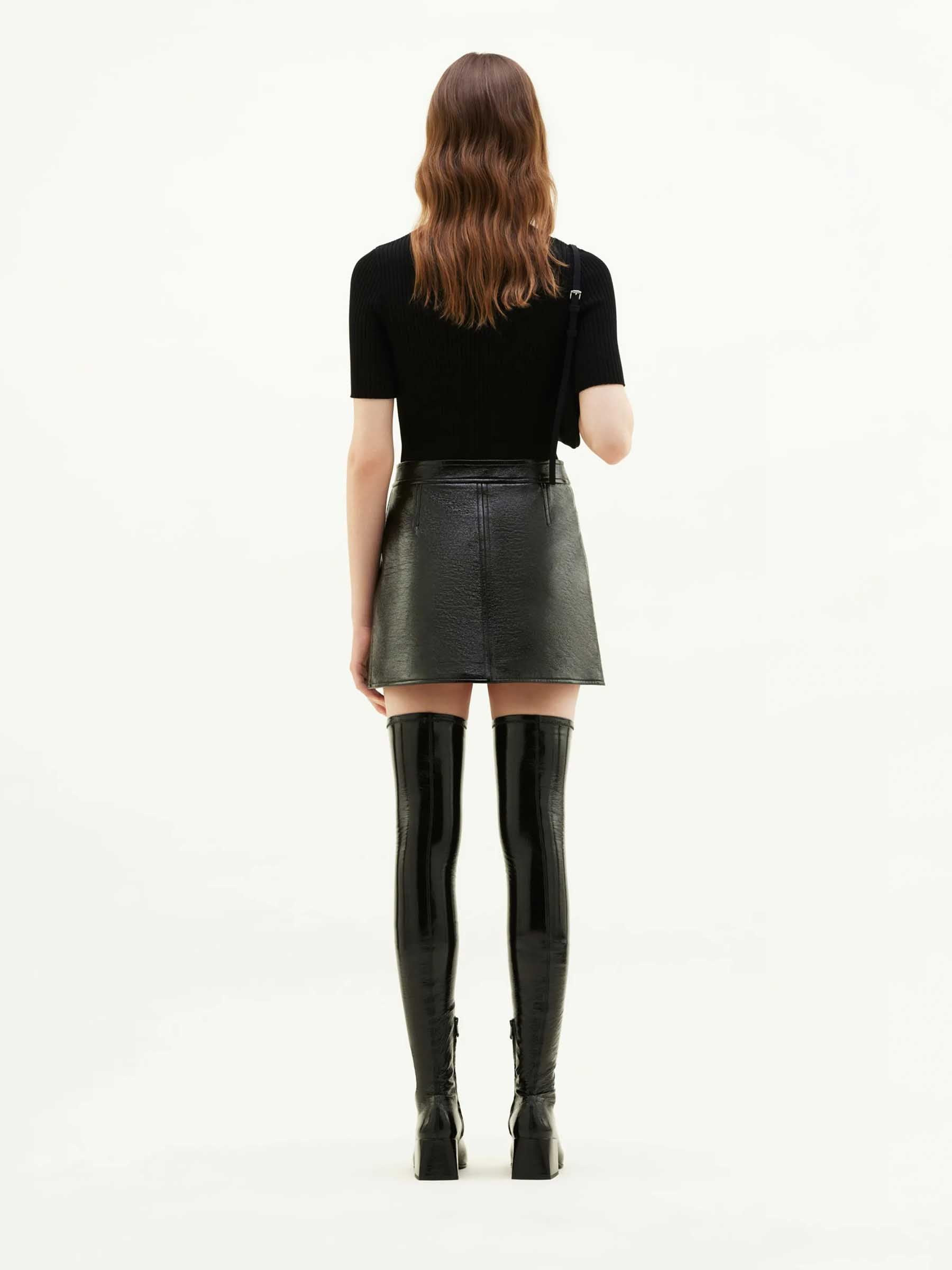 VINYL MINI SKIRT - 3