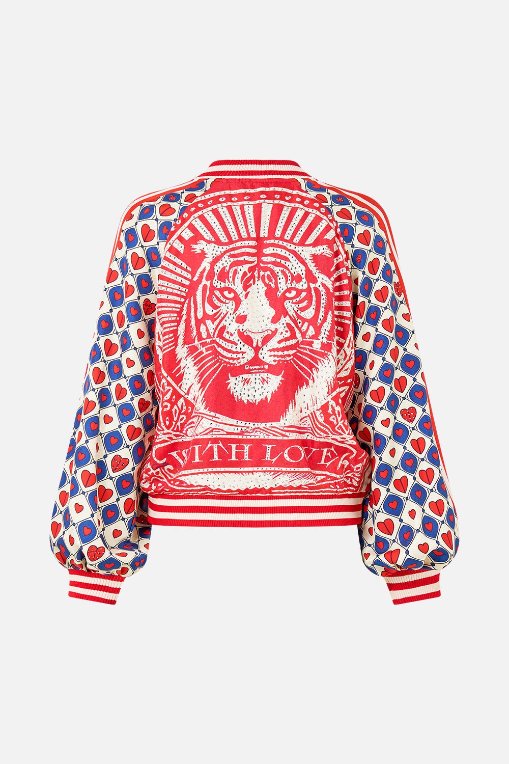 PANELLED SLEEVE BLOUSON BOMBER - 7