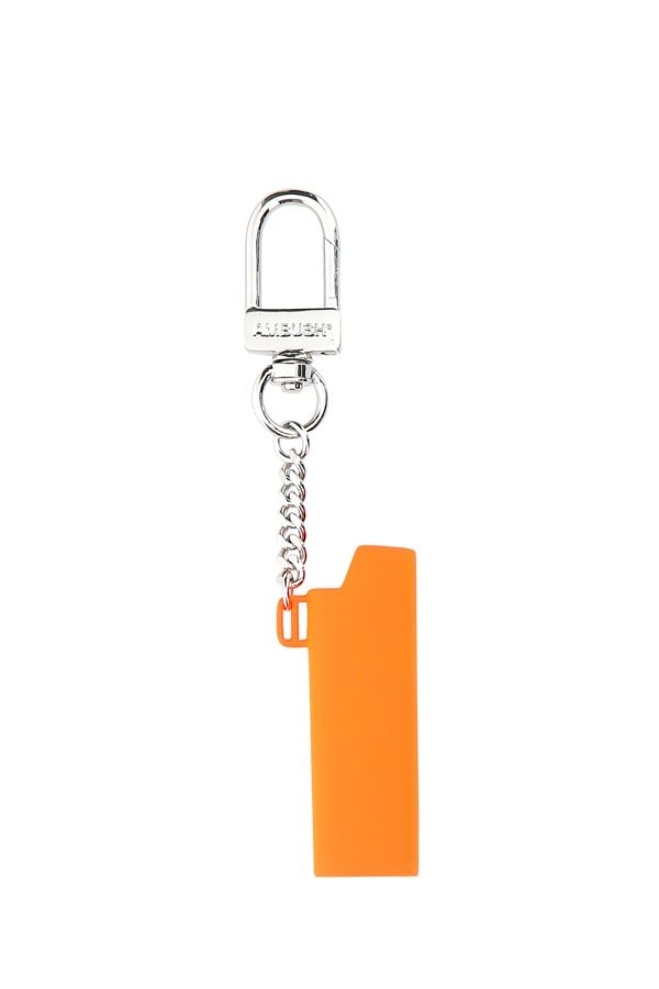 Orange metal lighter holder - 2
