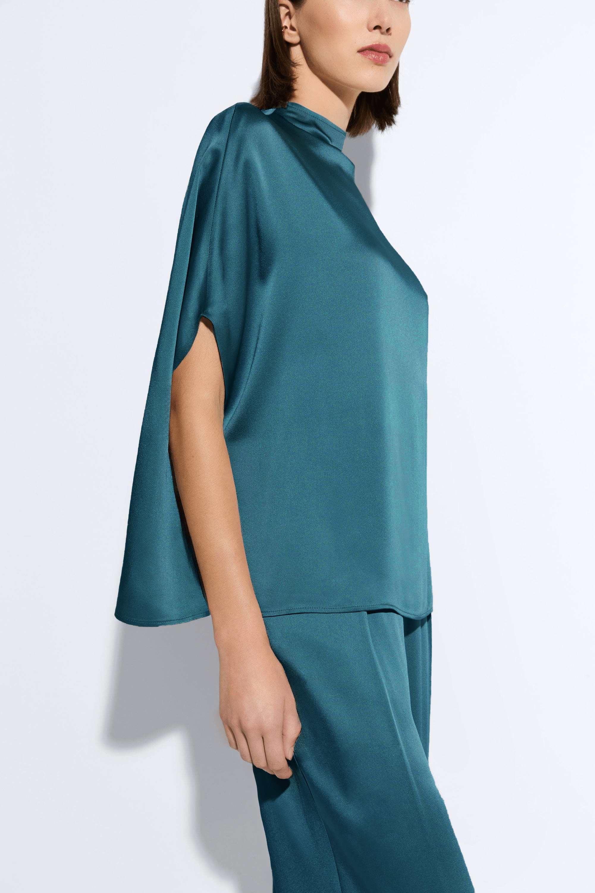 Satin Cape Tee - 4