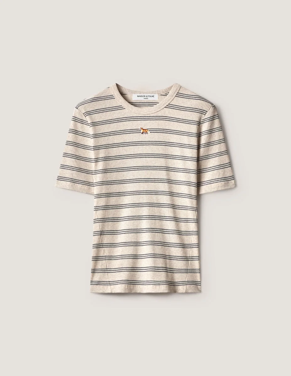 BABY FOX STRIPED FITTED TEE - 1