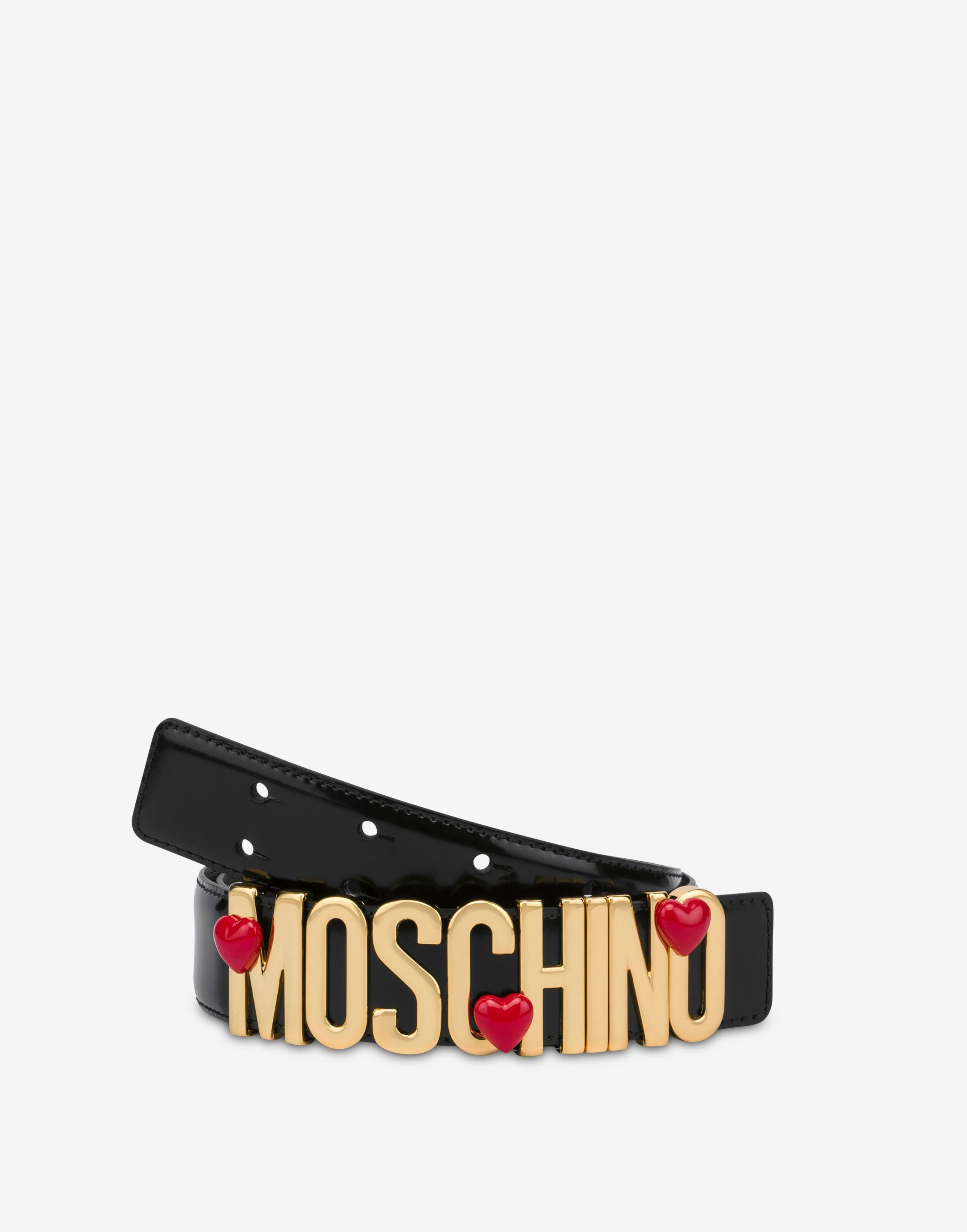 HEART LOGO CALFSKIN BELT - 3