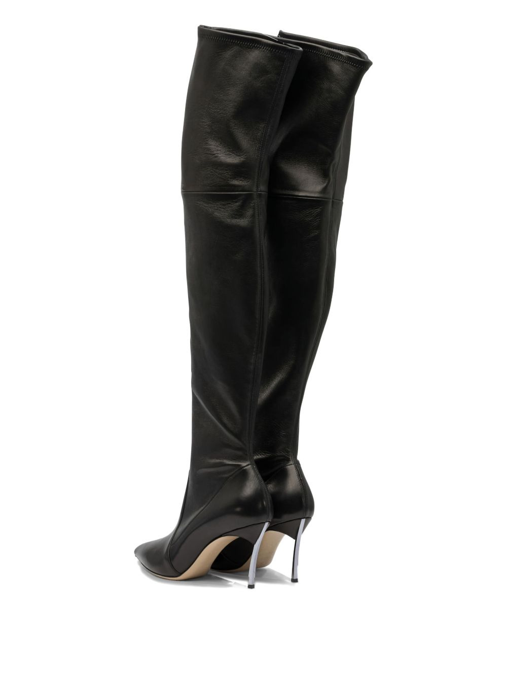 Blade leather over-the-knee high boots - 4