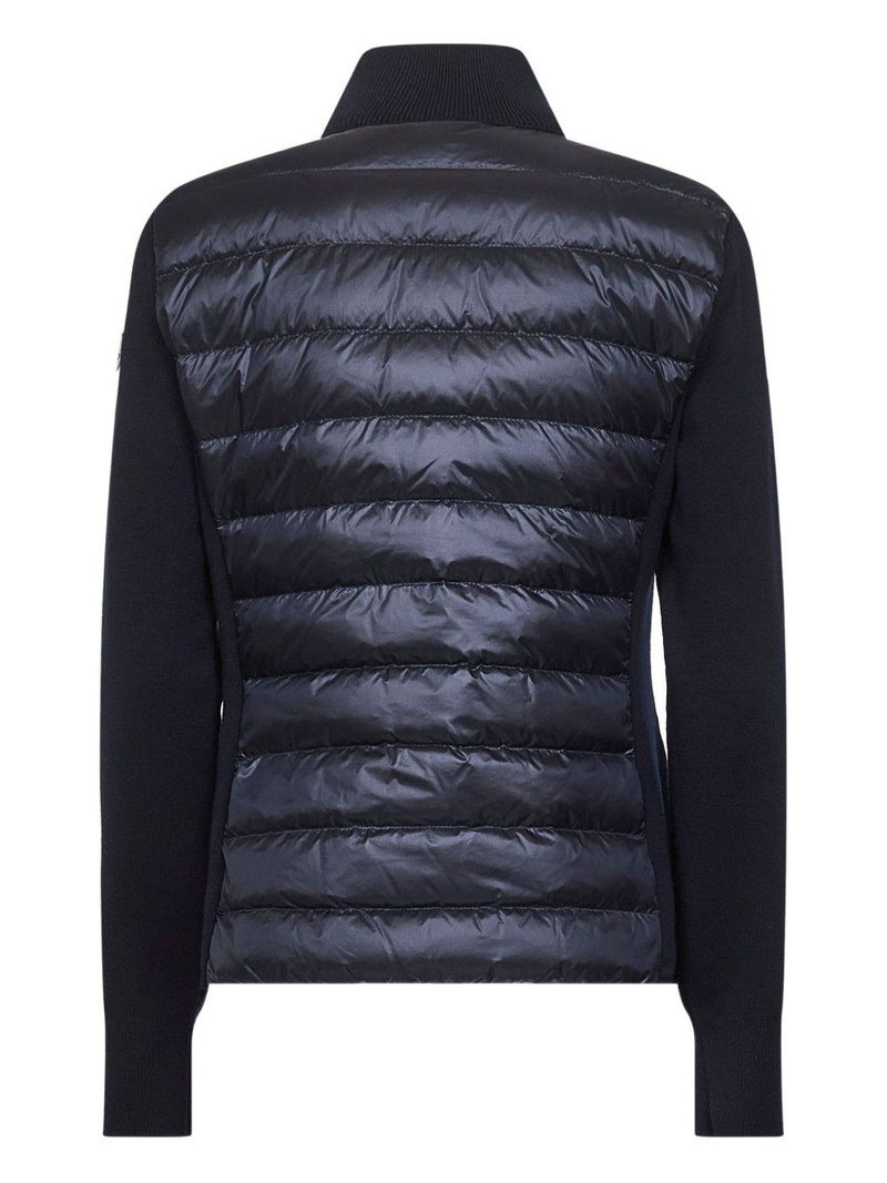 Moncler knitted-sleeve padded jacket outlook