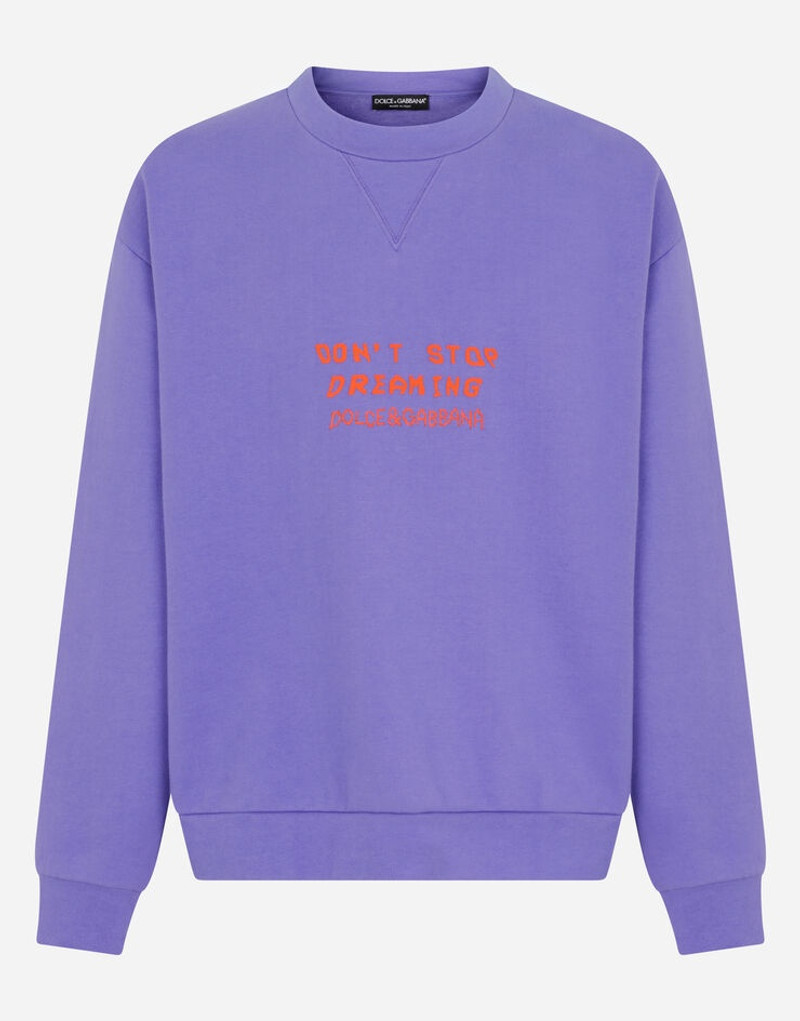 Jersey sweatshirt with 3D print 3