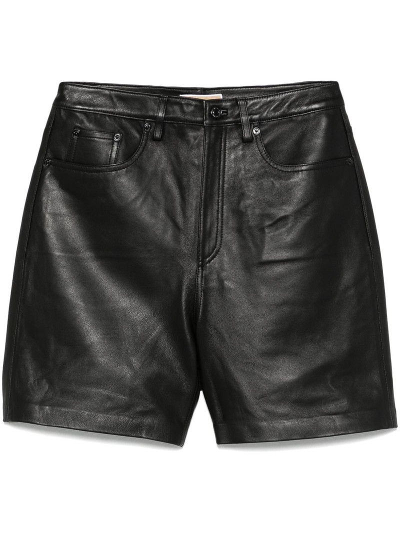 leather boyfriend shorts 1