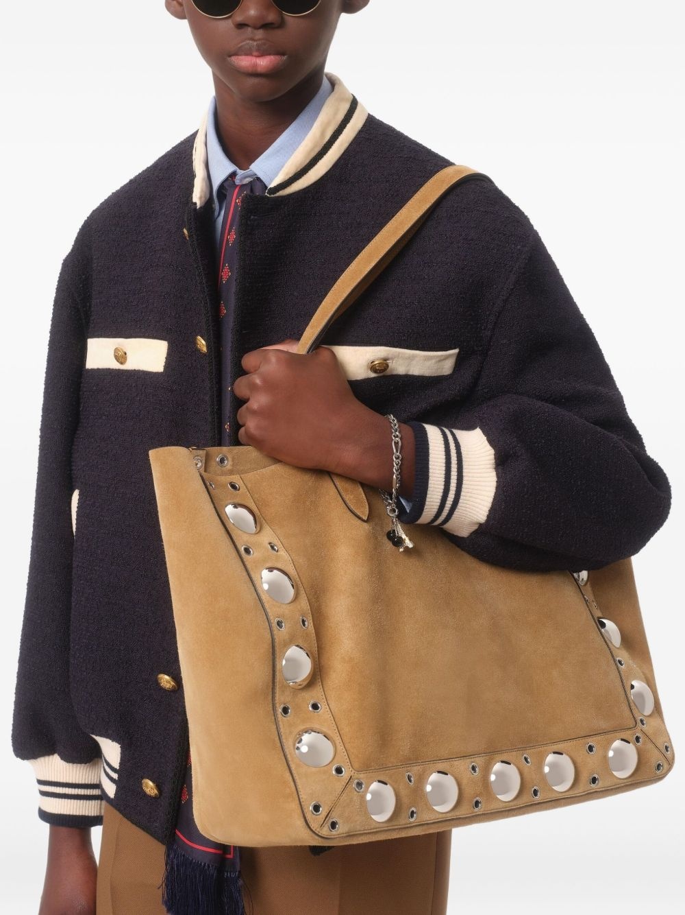 button-up varsity jacket - 4