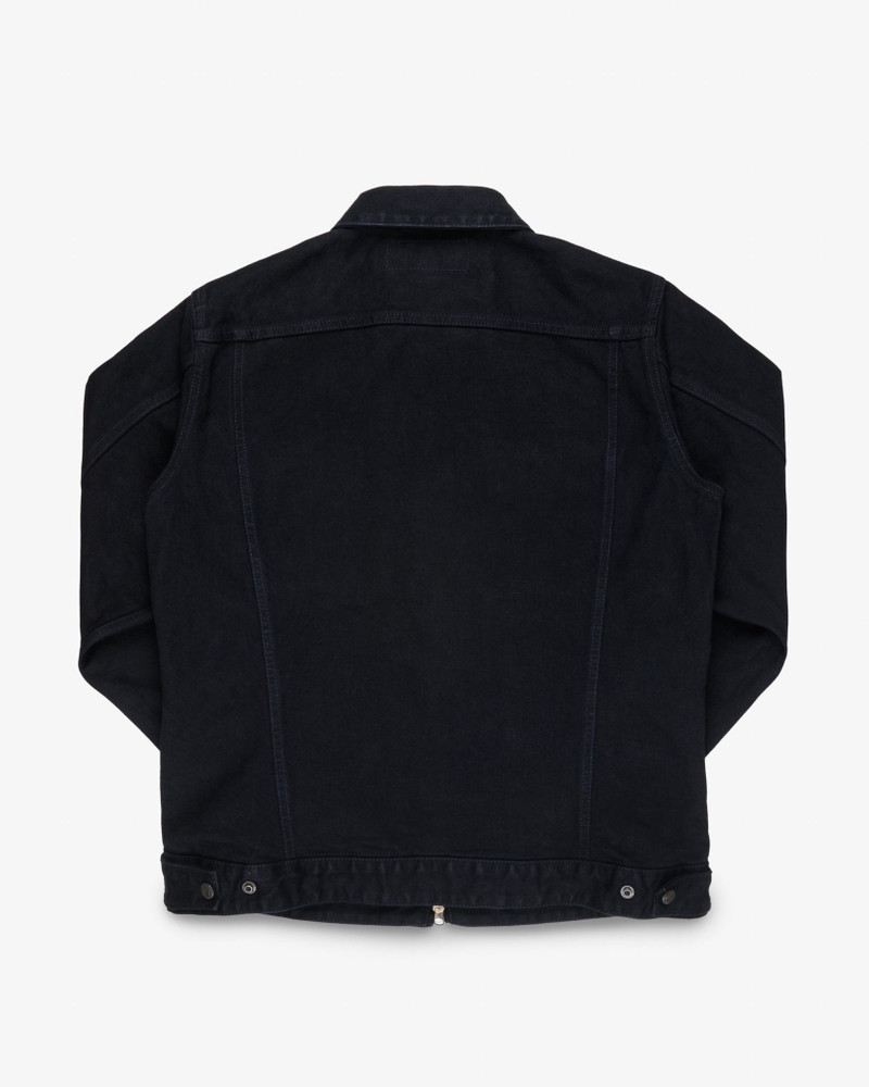 IHJ-123-OD 14OZ BROKEN TWILL SELVEDGE DENIM WORK JACKET - INDIGO OVERDYED BLACK 5