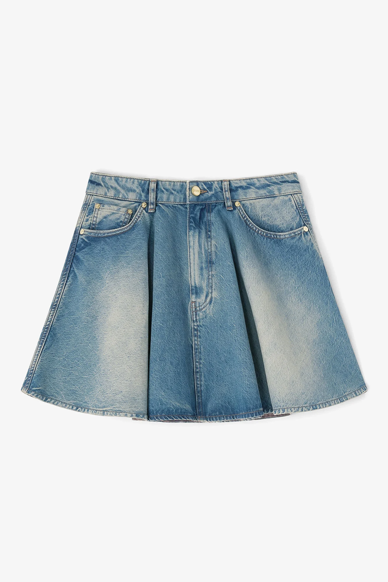 TINT RIGID DENIM SKIRT - 1