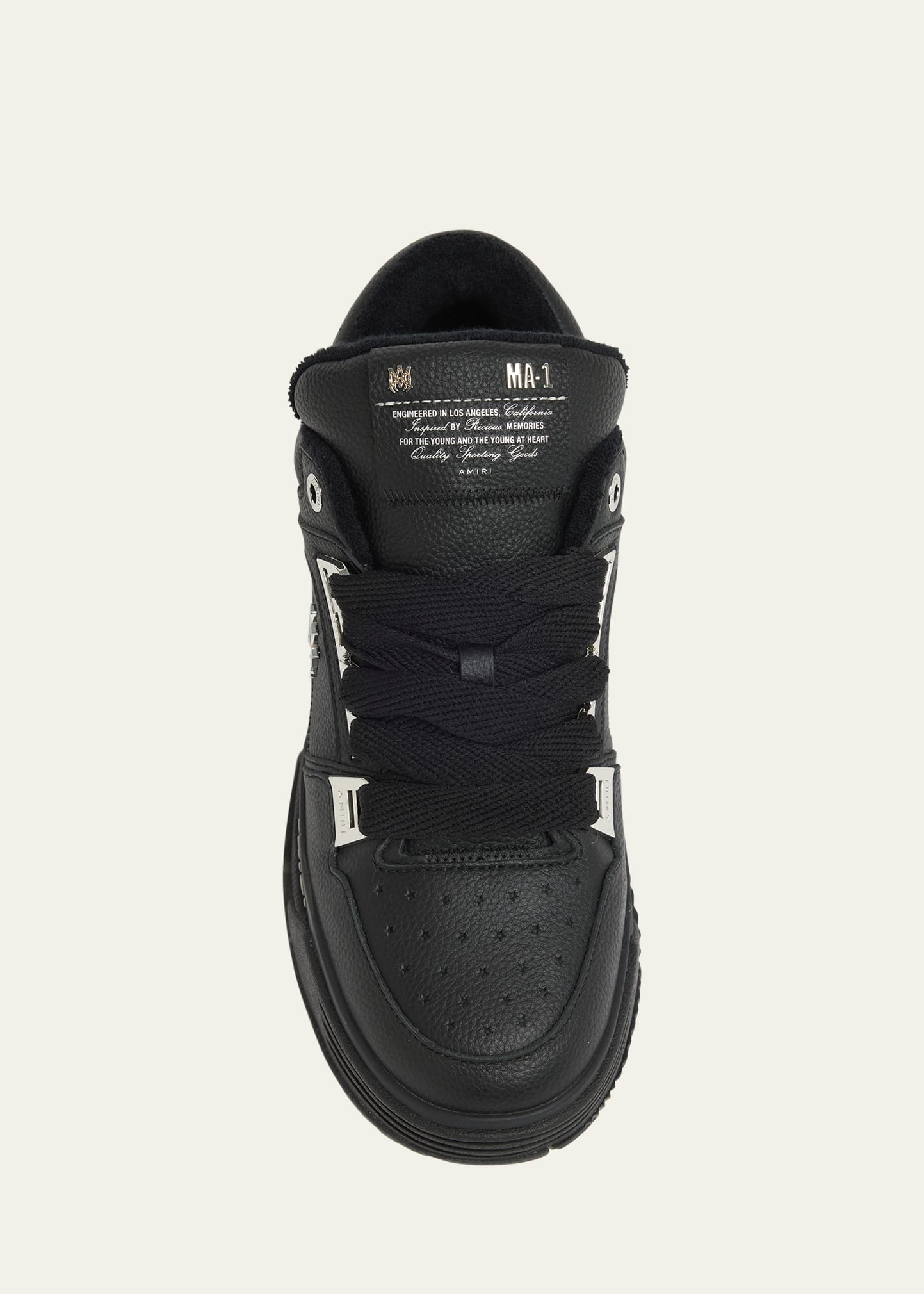Men's MA-1 Leather High-Top Sneakers - 5