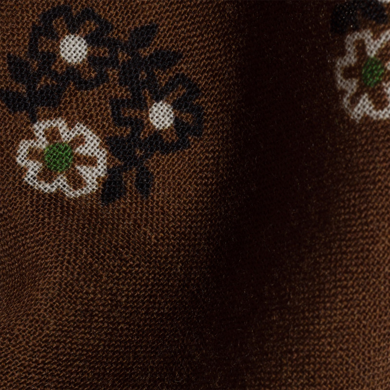 Miu Miu Printed wool and cashmere scarf outlook