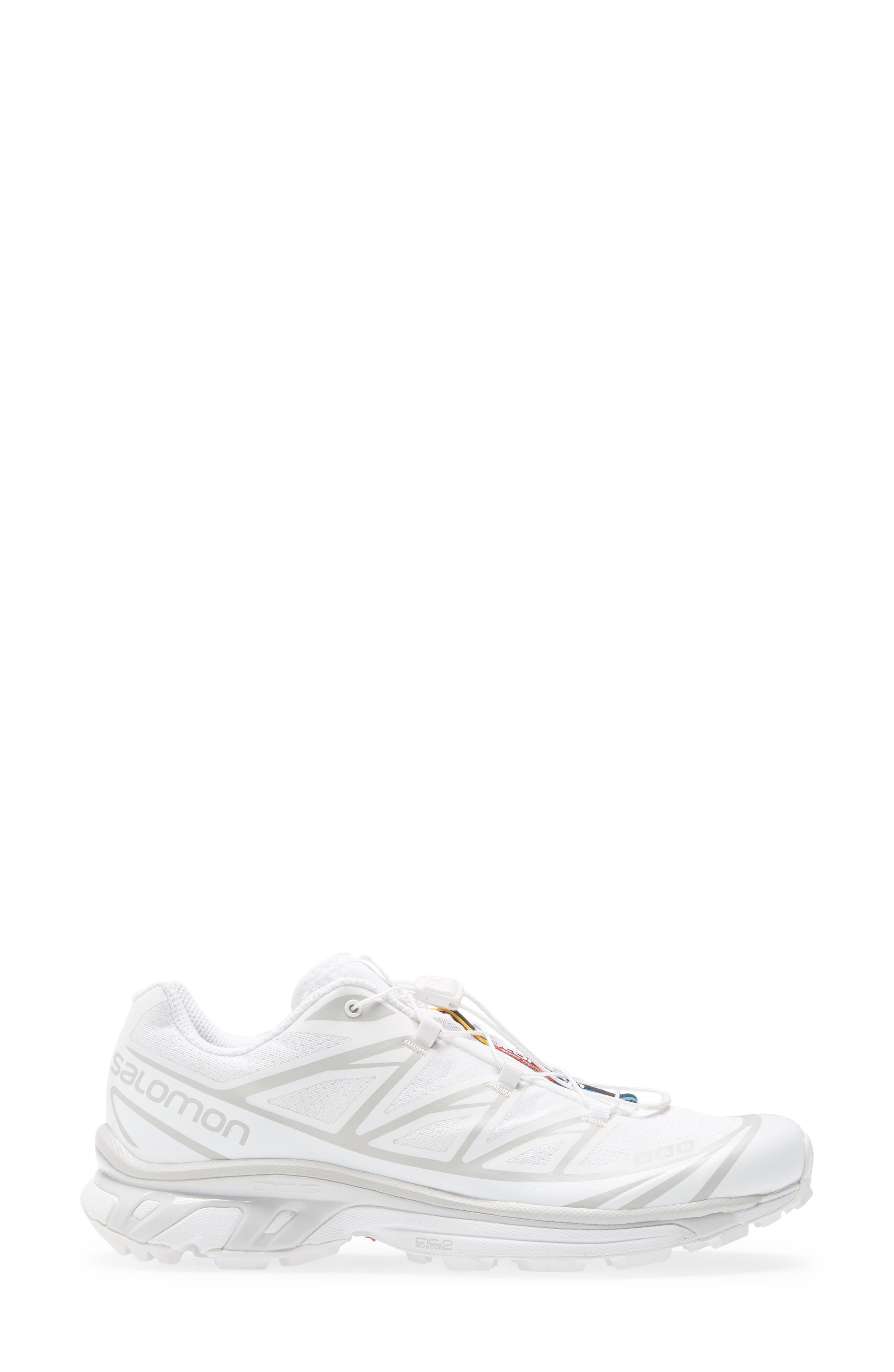 Salomon Gender Inclusive XT-6 Sneaker in White/White/Lunar Rock at Nordstrom - 3