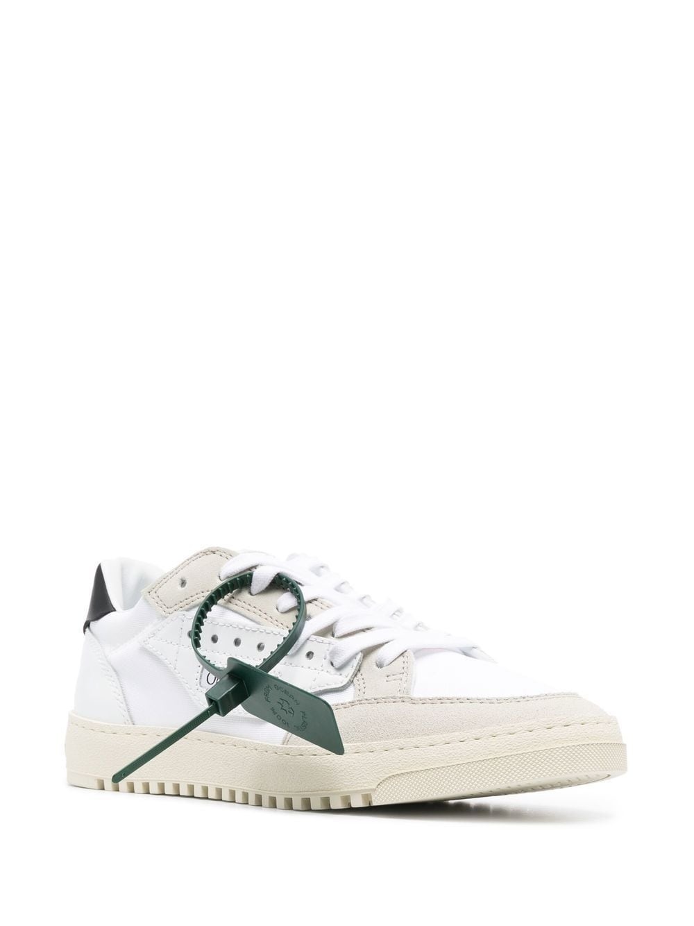 logo-patch lace-up sneakers - 2