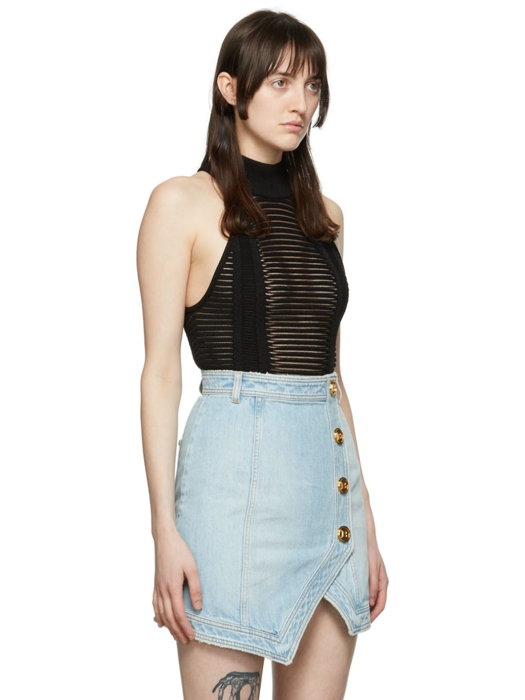 Black Viscose Bodysuit - 2