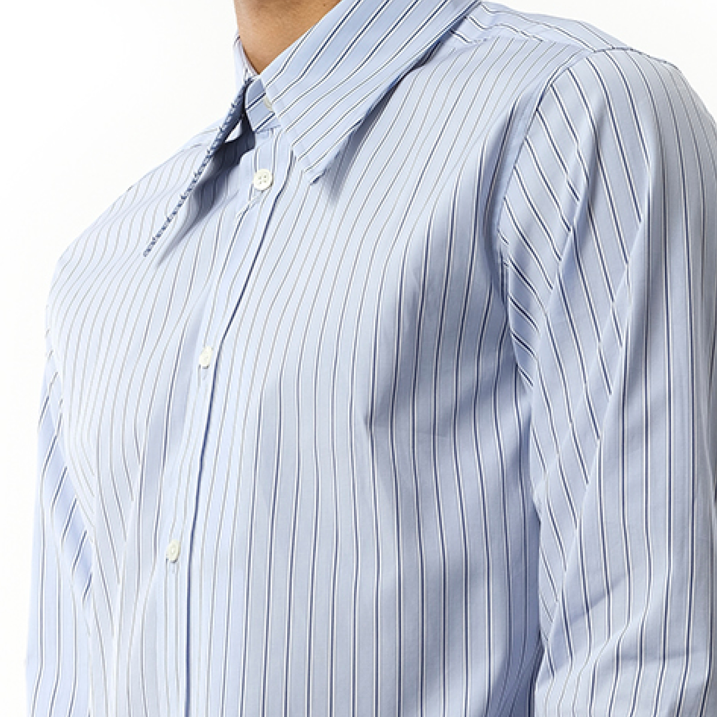 Classic Stripe Shirt in Light Blue - 3