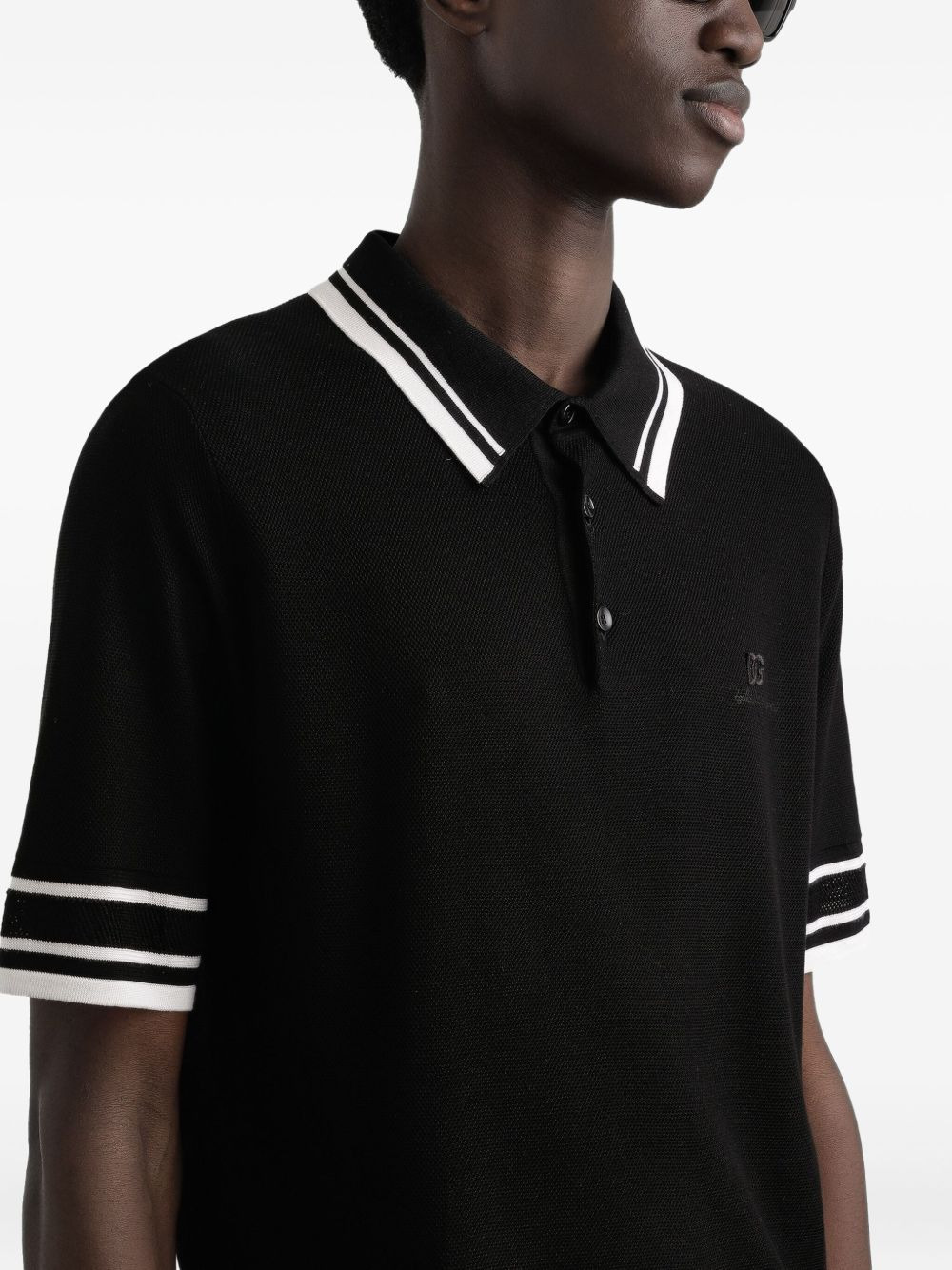 contrast-trim polo shirt - 5
