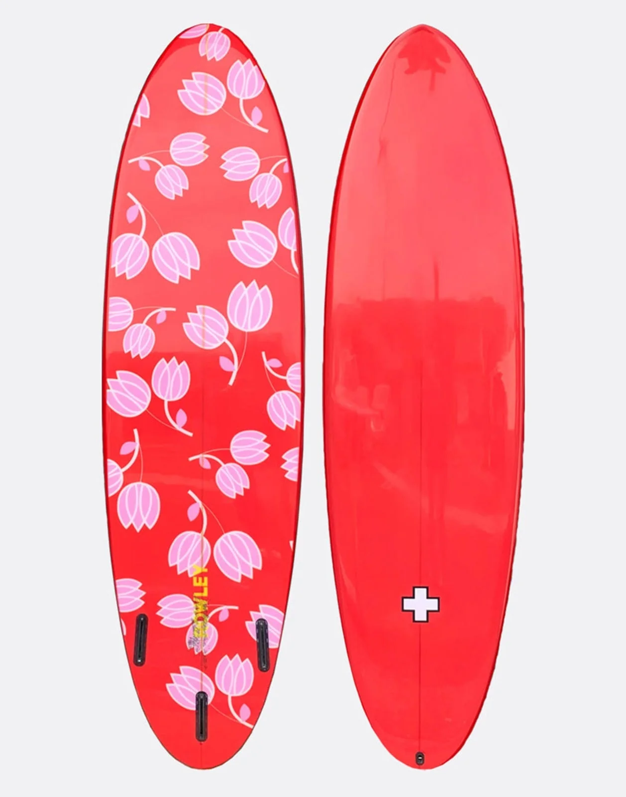 Custom 7' Surfboard - Tulips - 1
