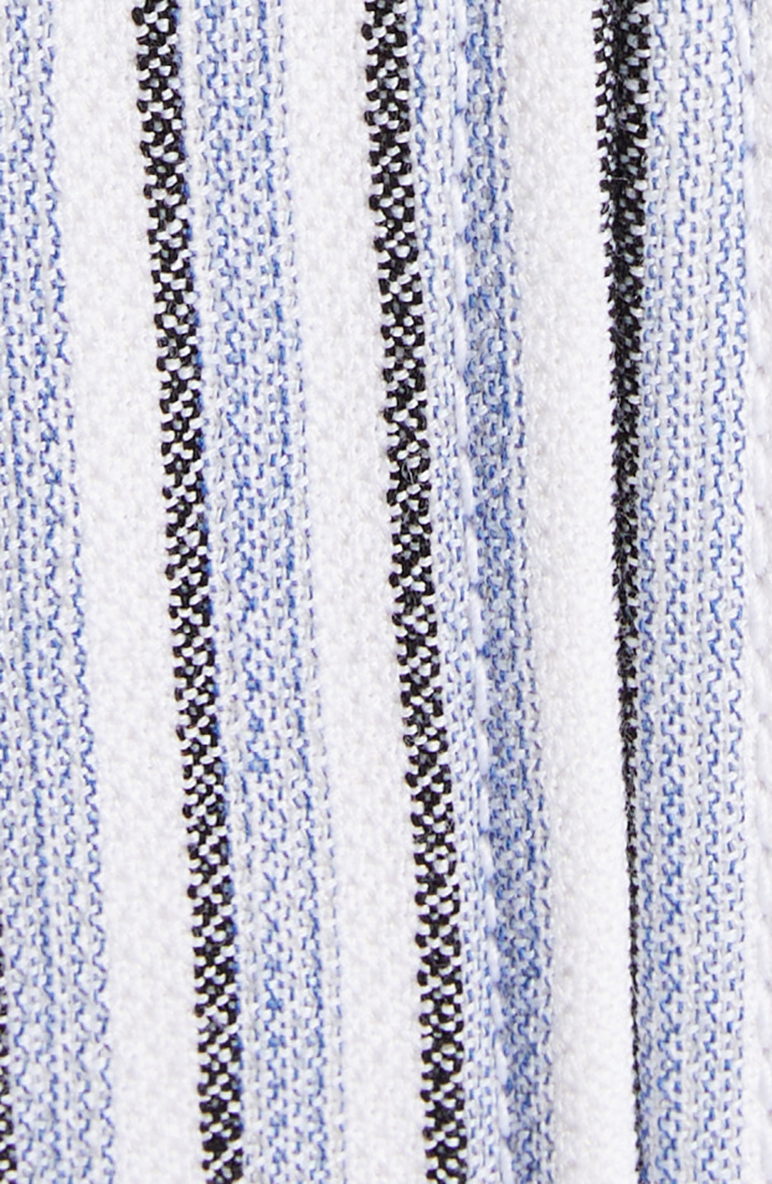 Bottega Veneta Stripe Cotton Blend Jacket in Chalk/Admiral/Navy at Nordstrom - 6