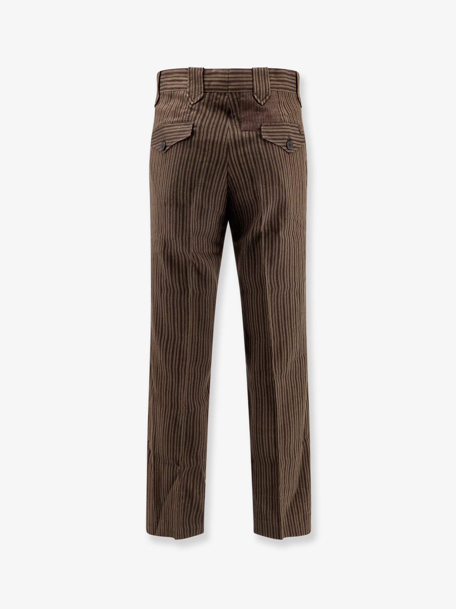 Enfants Riches Deprimes Linen Blend Striped Trousers - 2