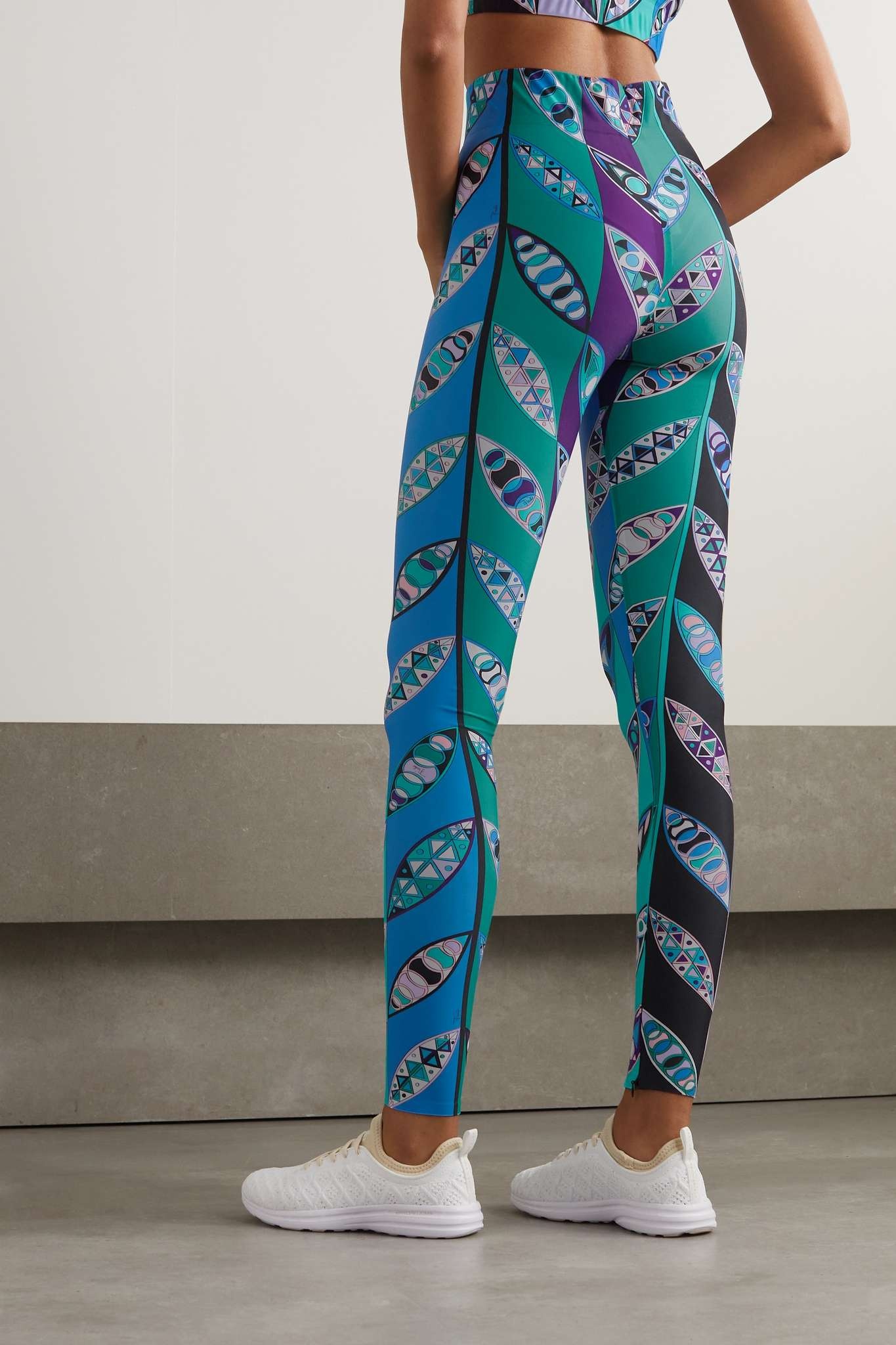 Printed stretch leggings - 3