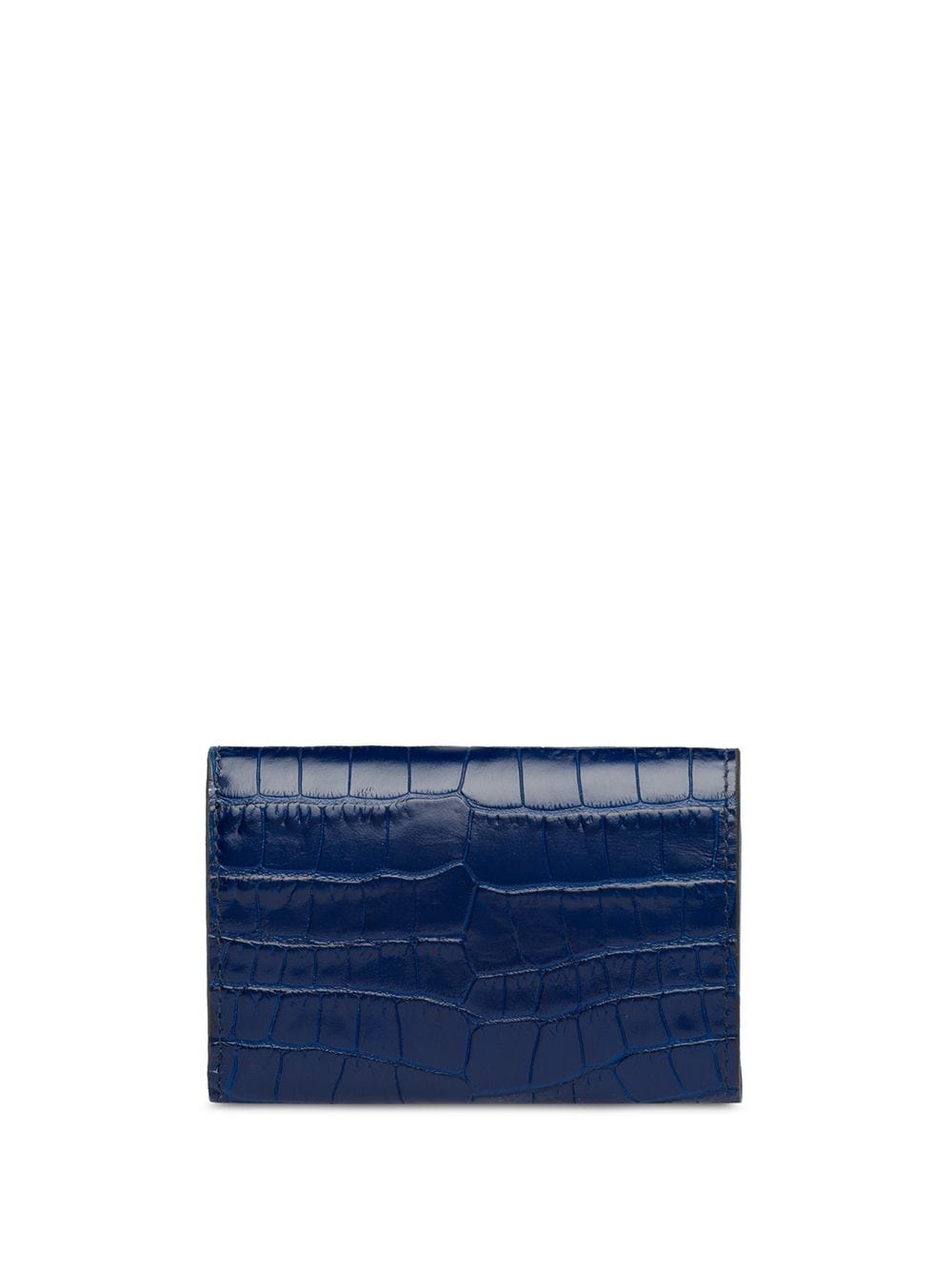 logo plaque crocodile-effect wallet - 2