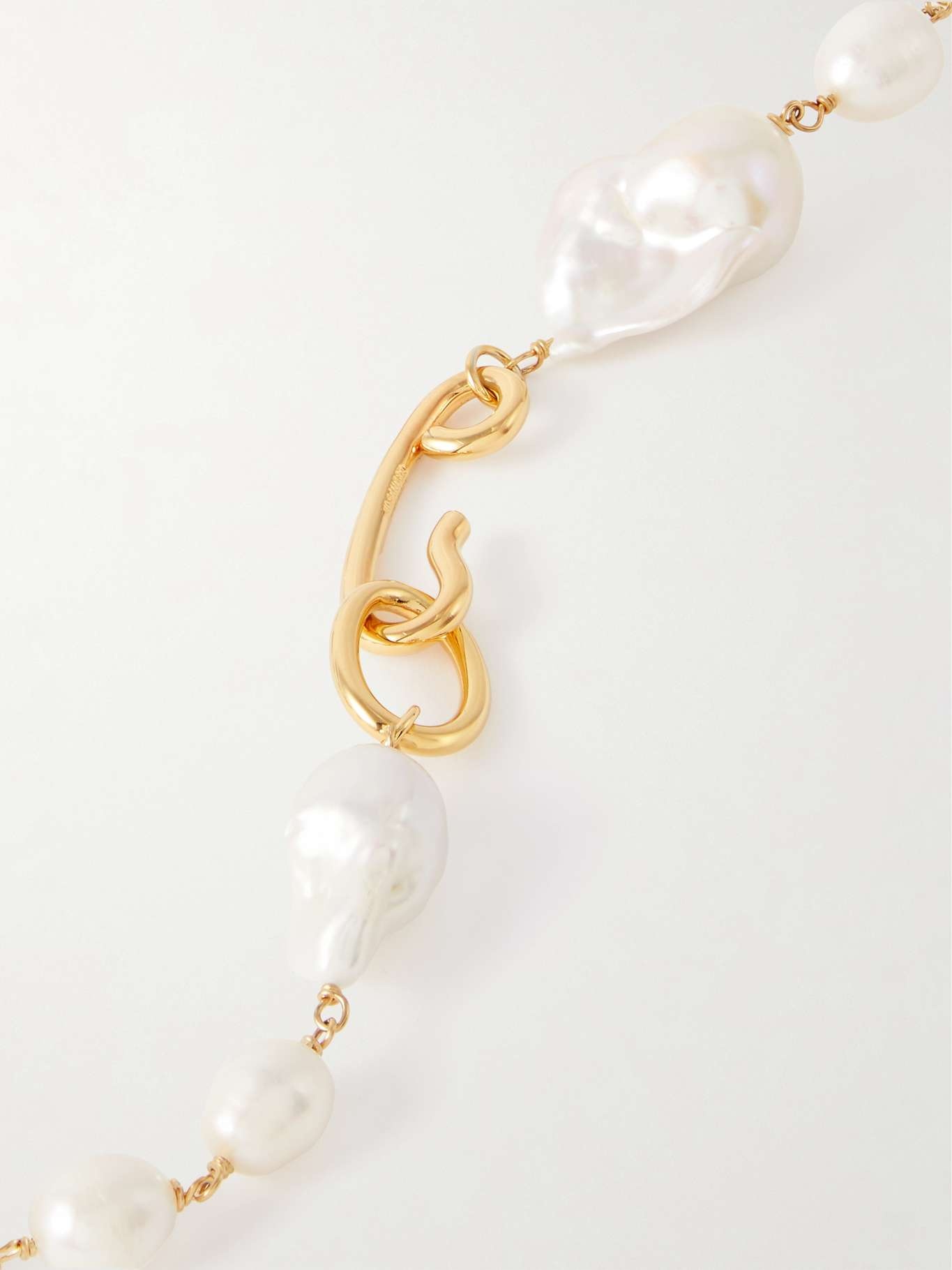 Gold-tone and pearl necklace - 3