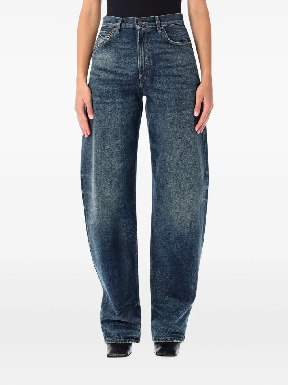 Bibi faded whiskered tapered jeans - 1