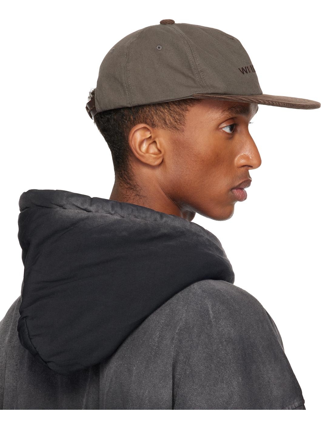 Gray & Brown Work Cap - 3
