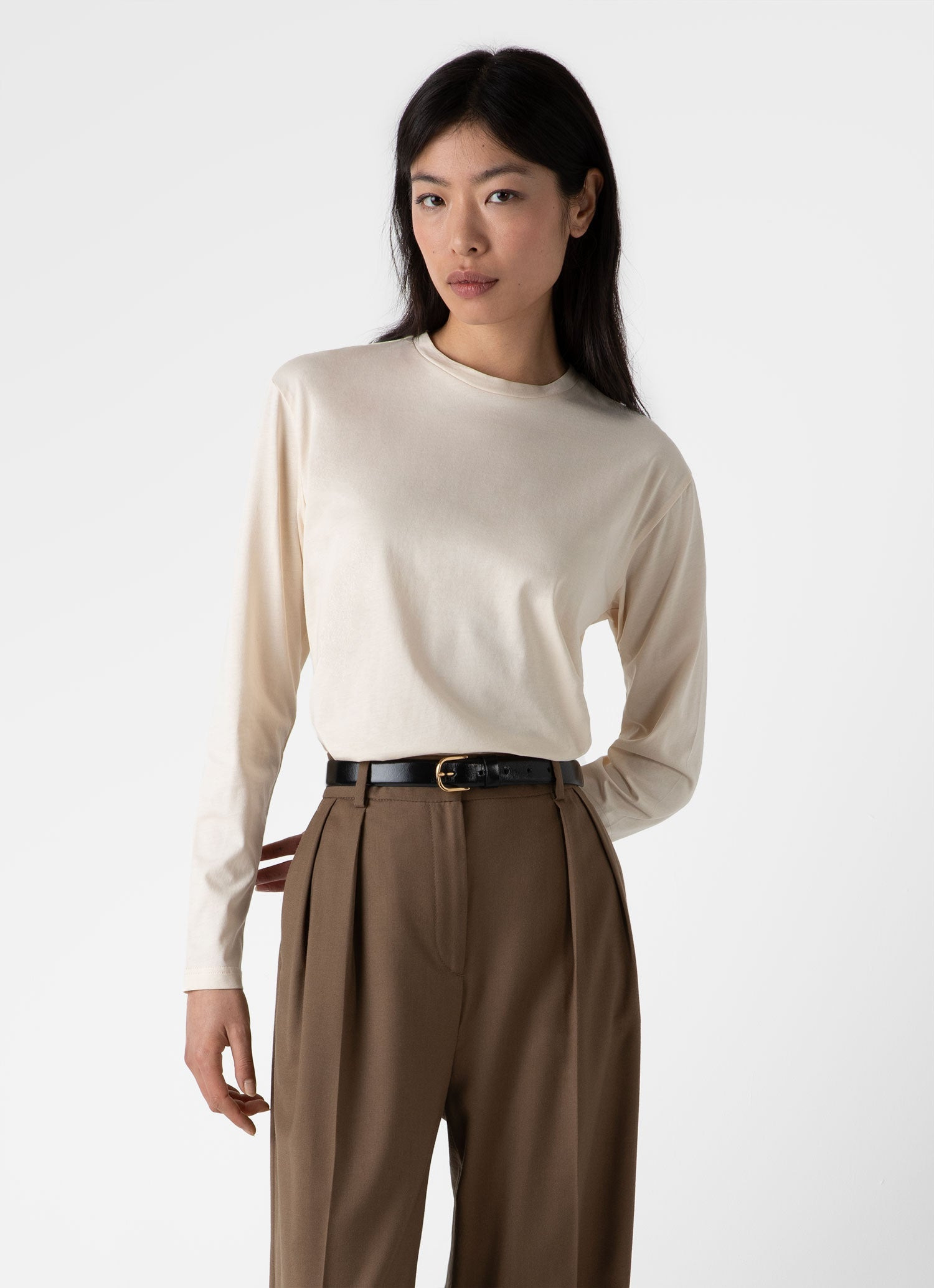Long Sleeve Boy Fit T‑shirt - 1