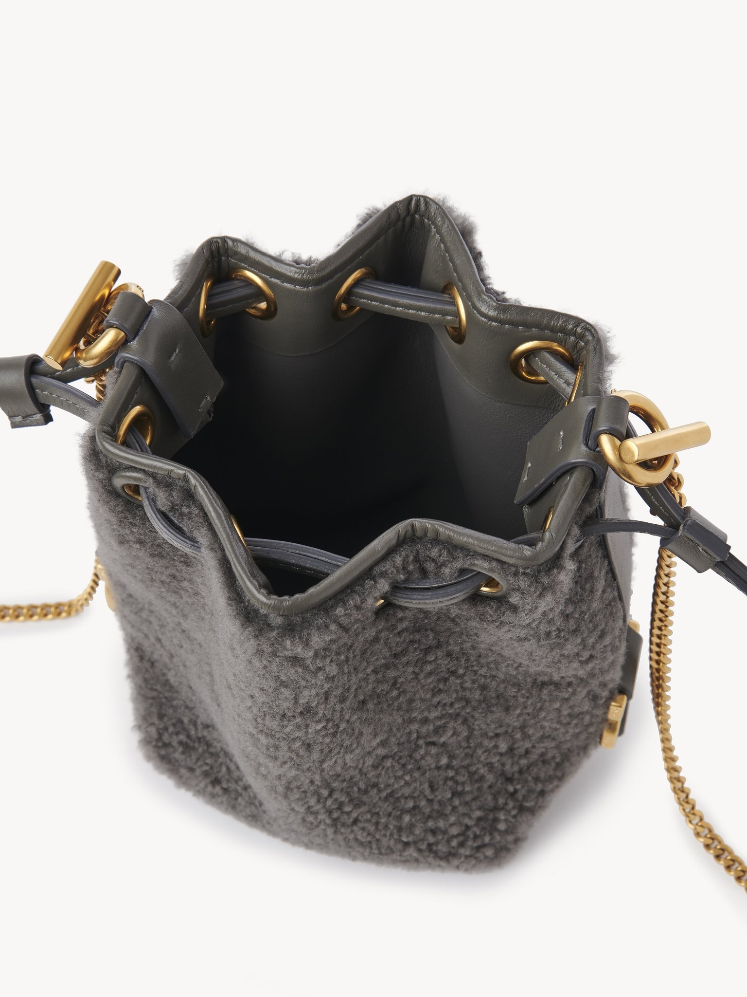 Chloe Marcie Micro Pouch Bag in Grey