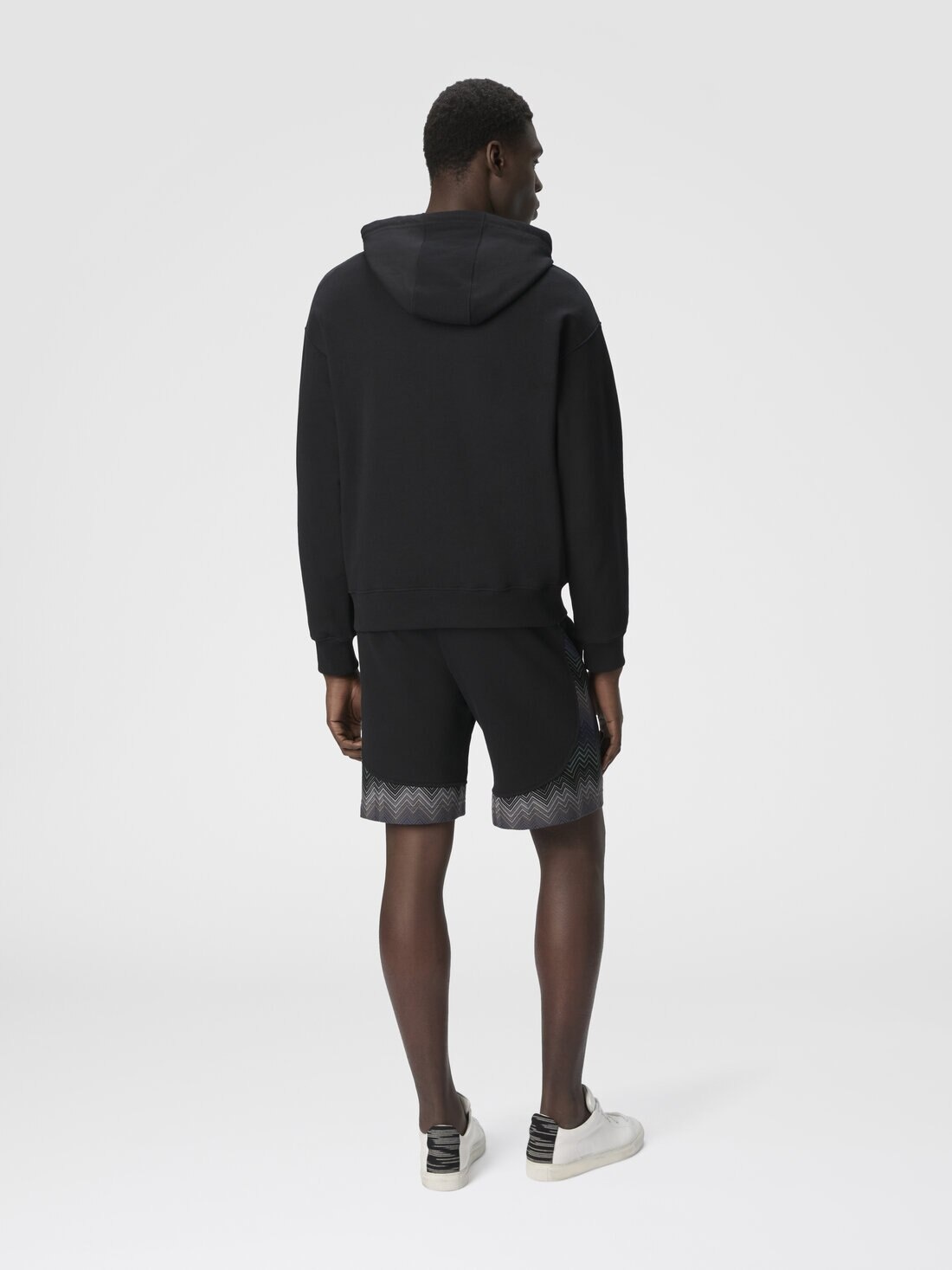 Fleece Shorts with Zigzag Insert - 3