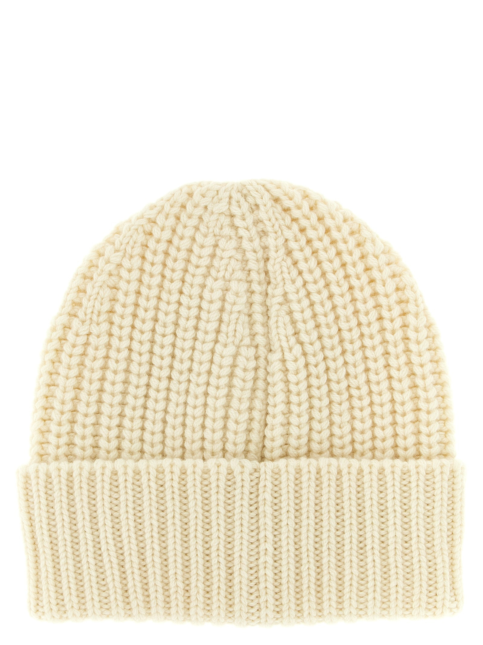 Wool And Cashmere Beanie Hats White - 2