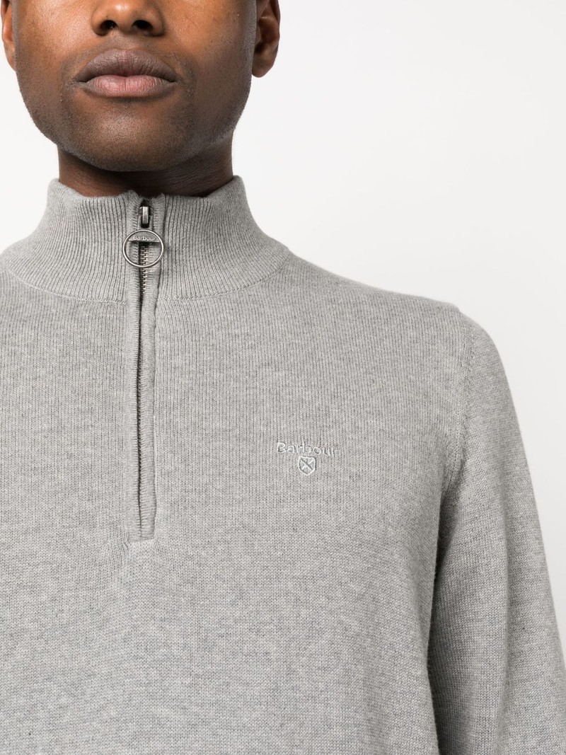 embroidered-logo high-neck jumper 5