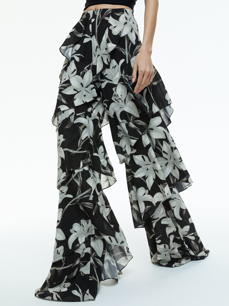 LOTUS HIGH RISE WIDE LEG RUFFLE PANT 2