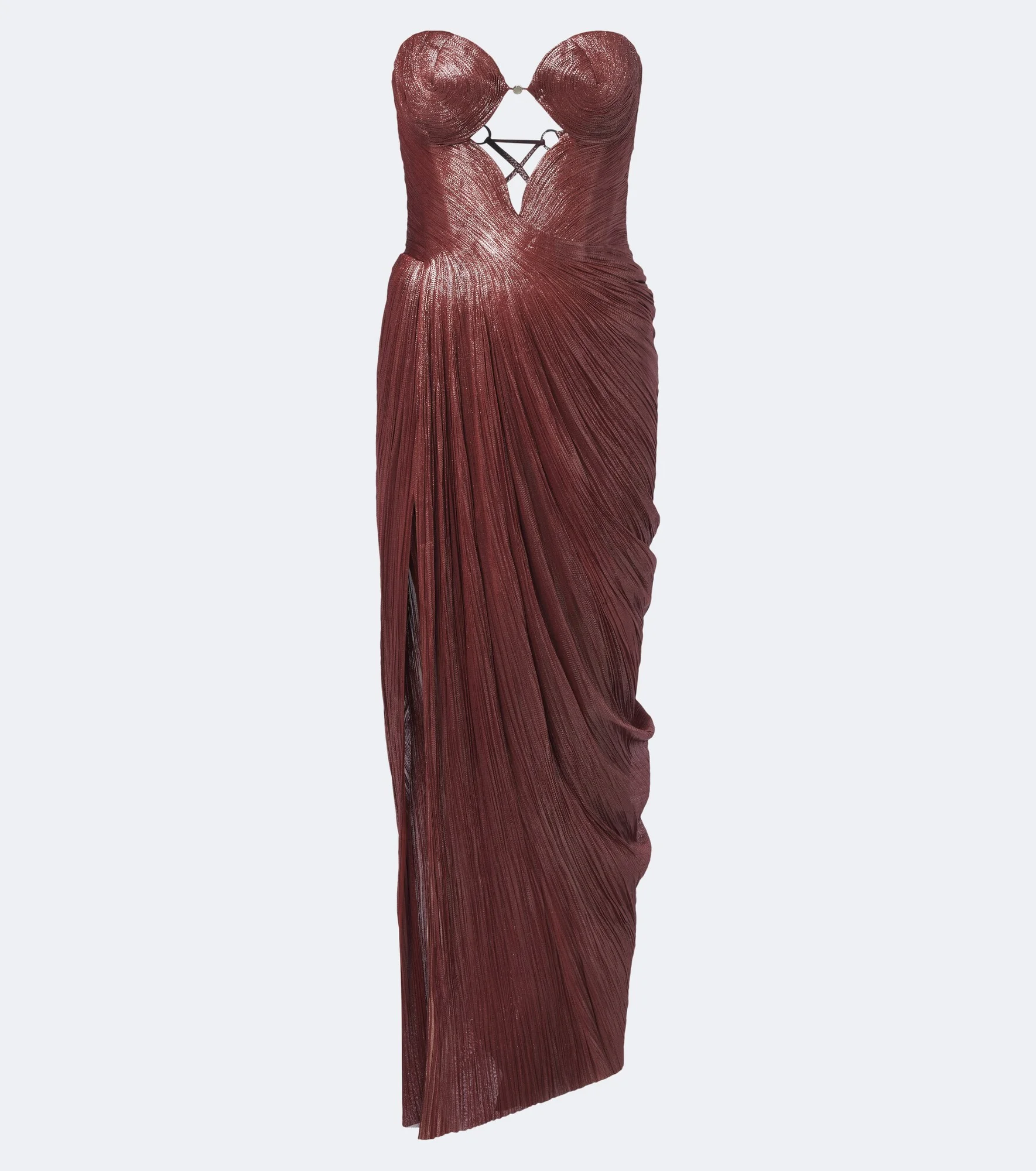 Huda metallic corset gown - 1