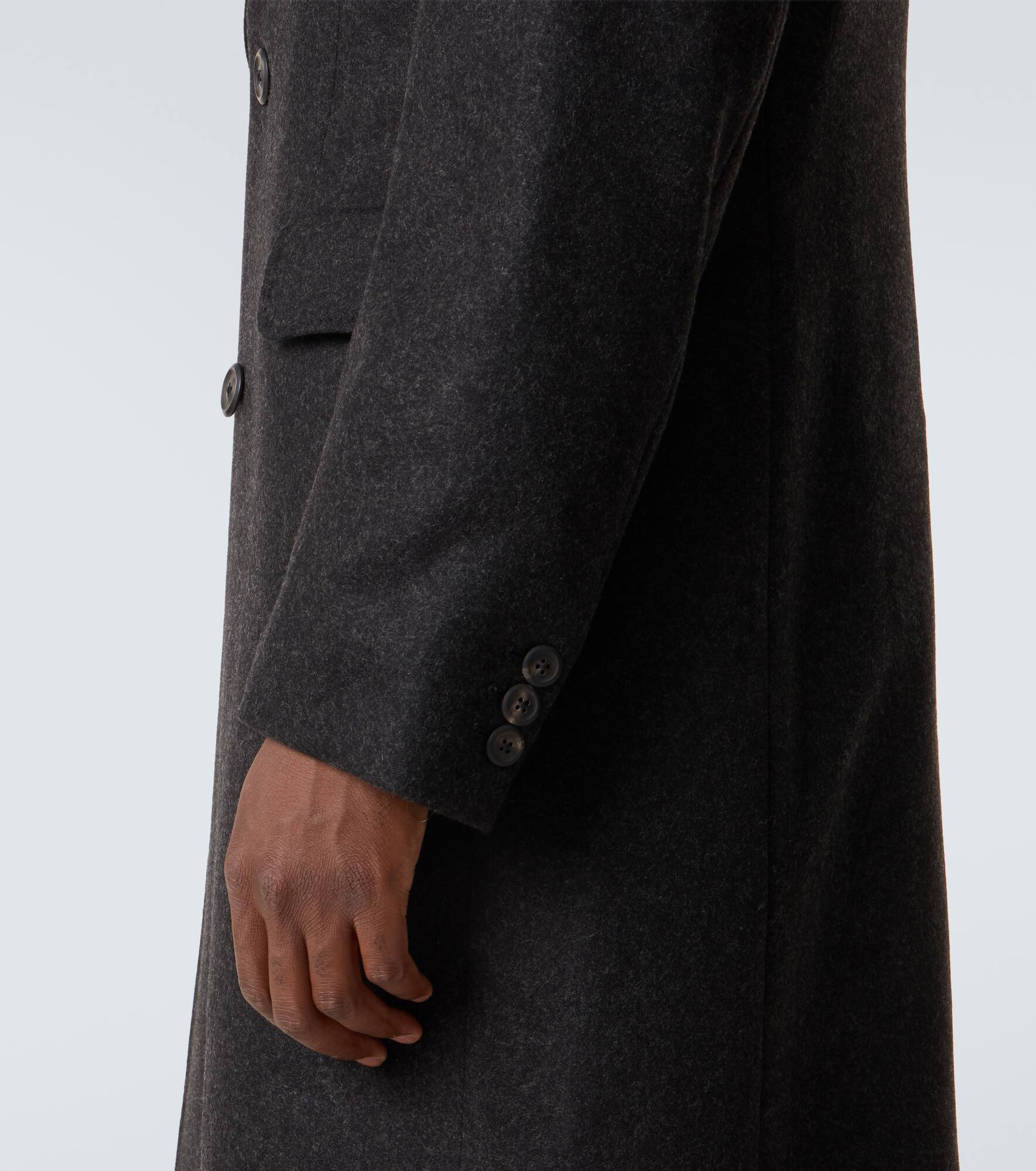 Whale double-breasted wool-blend coat - 7
