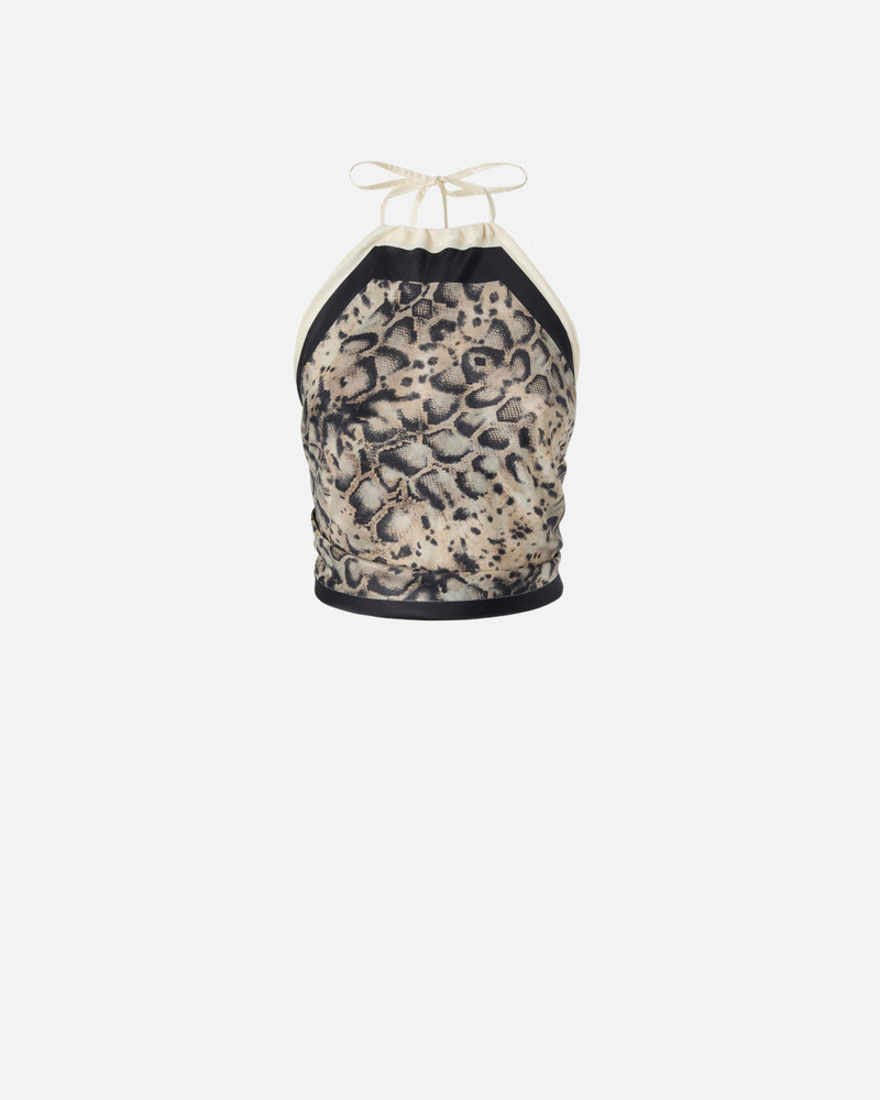 COVER-UP TOP WITH SNAKE PRINT 1
