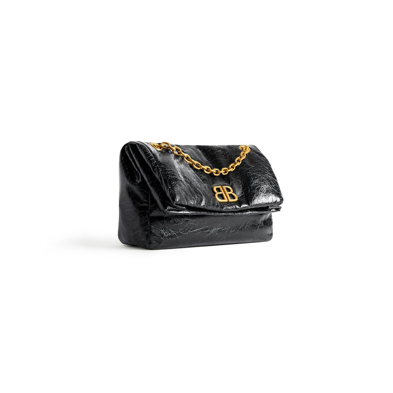 BALENCIAGA Women's Monaco Small Chain Bag  in Black outlook