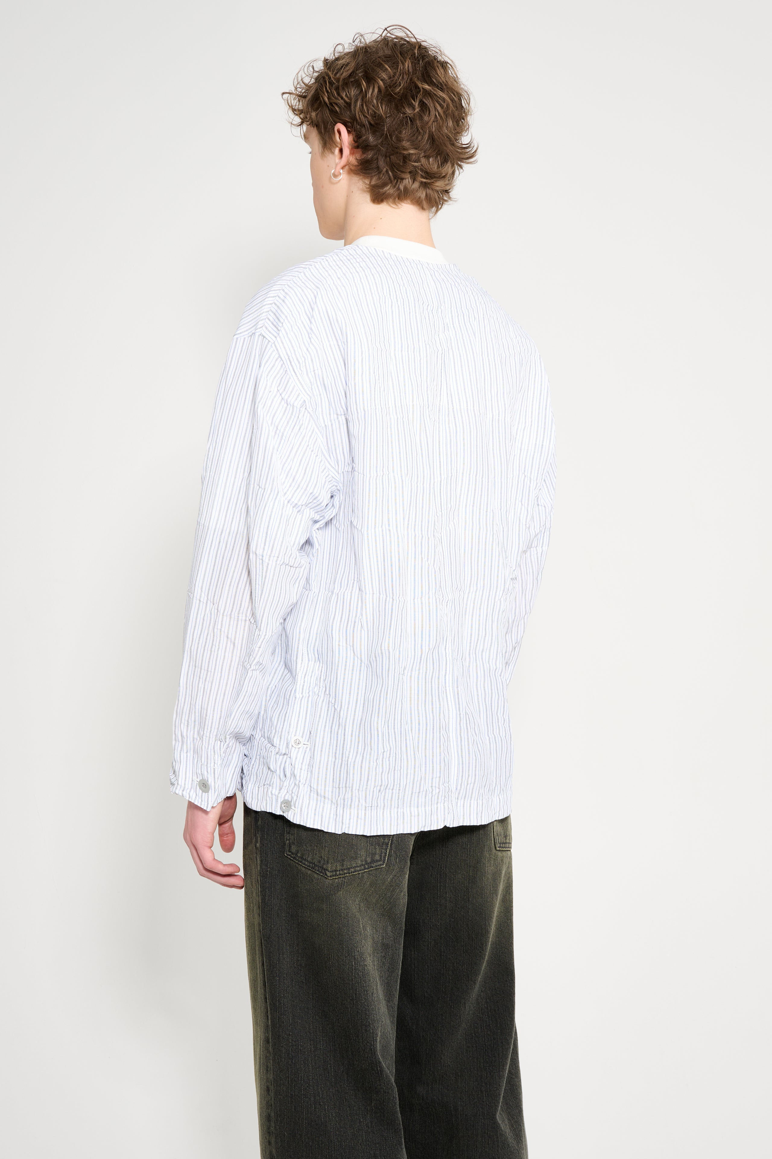 COMME DES GARÇONS HOMME JACKET WHITE STRIPES - 3