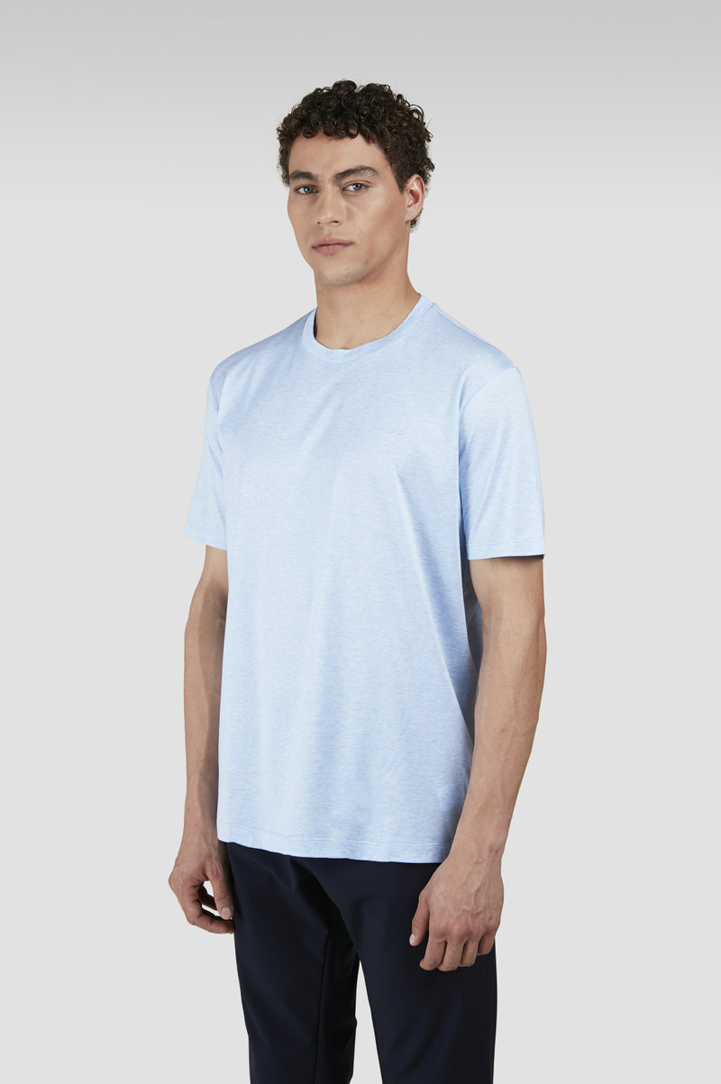 SILVER T-SHIRT IN PERLÉ COTTON 6