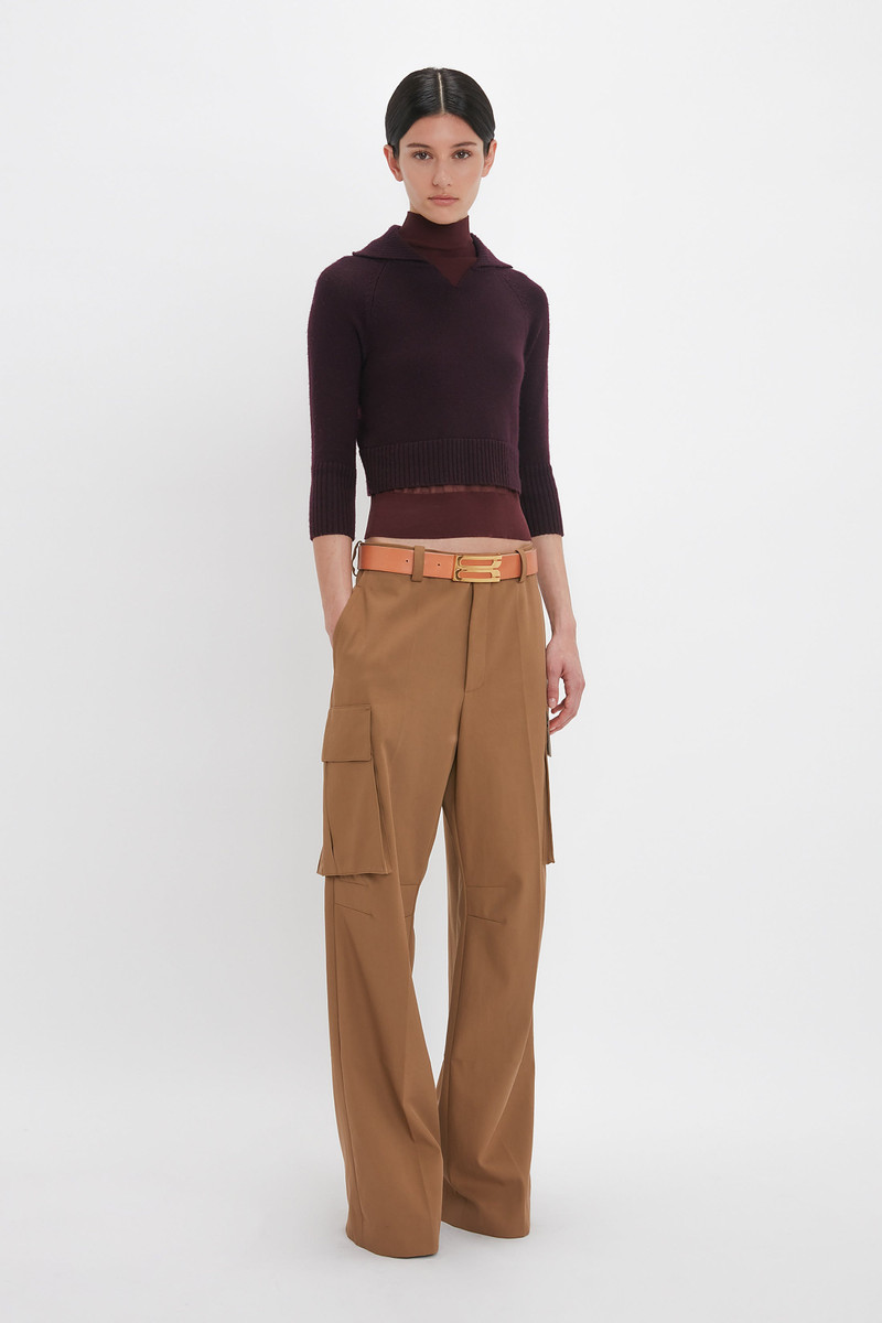 Relaxed Cargo Trouser In Tobacco 3