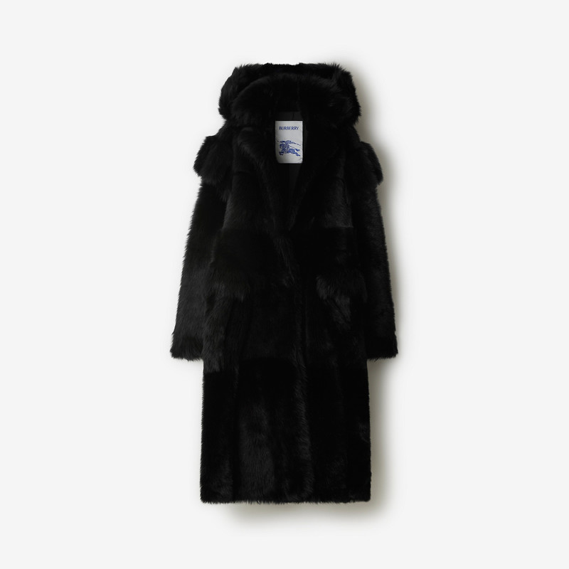 Shearling Hooded Coat 1