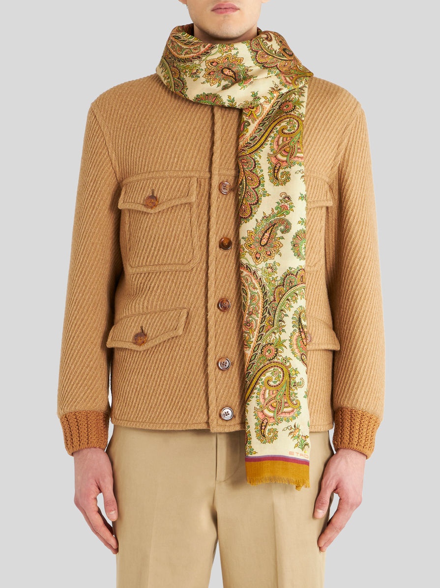 PAISLEY CASHMERE AND SILK SCARF - 2