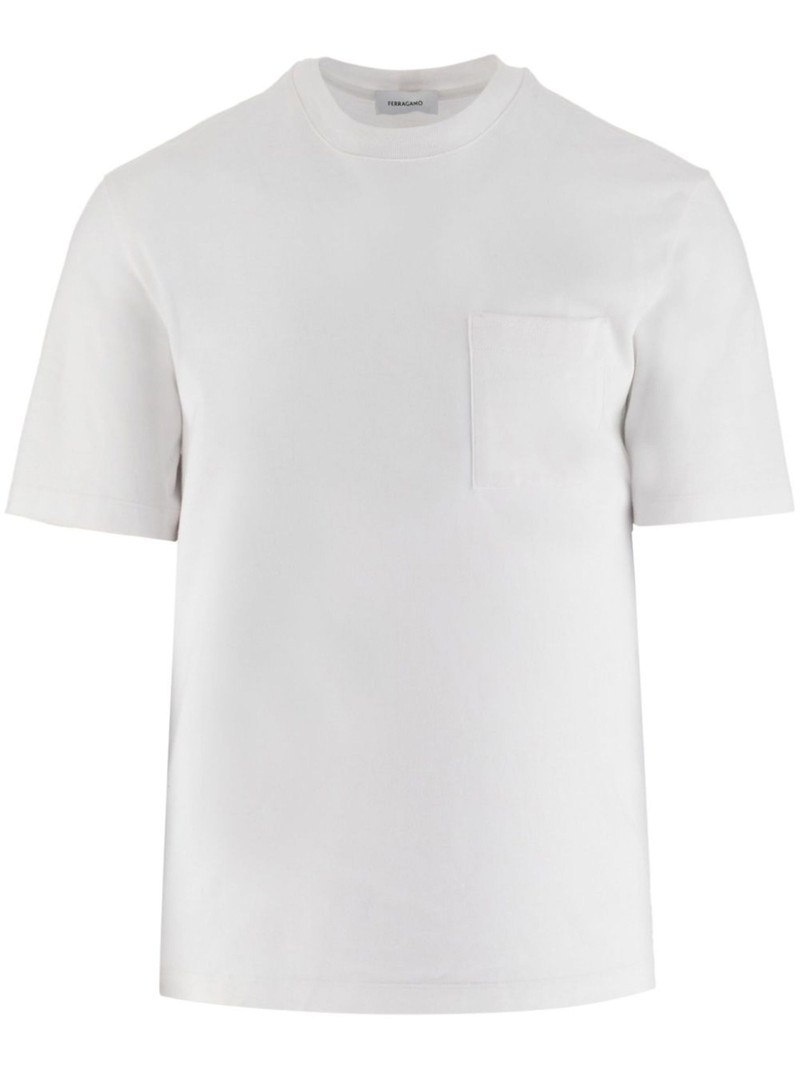 stripe-detail short-sleeve T-shirt - 1