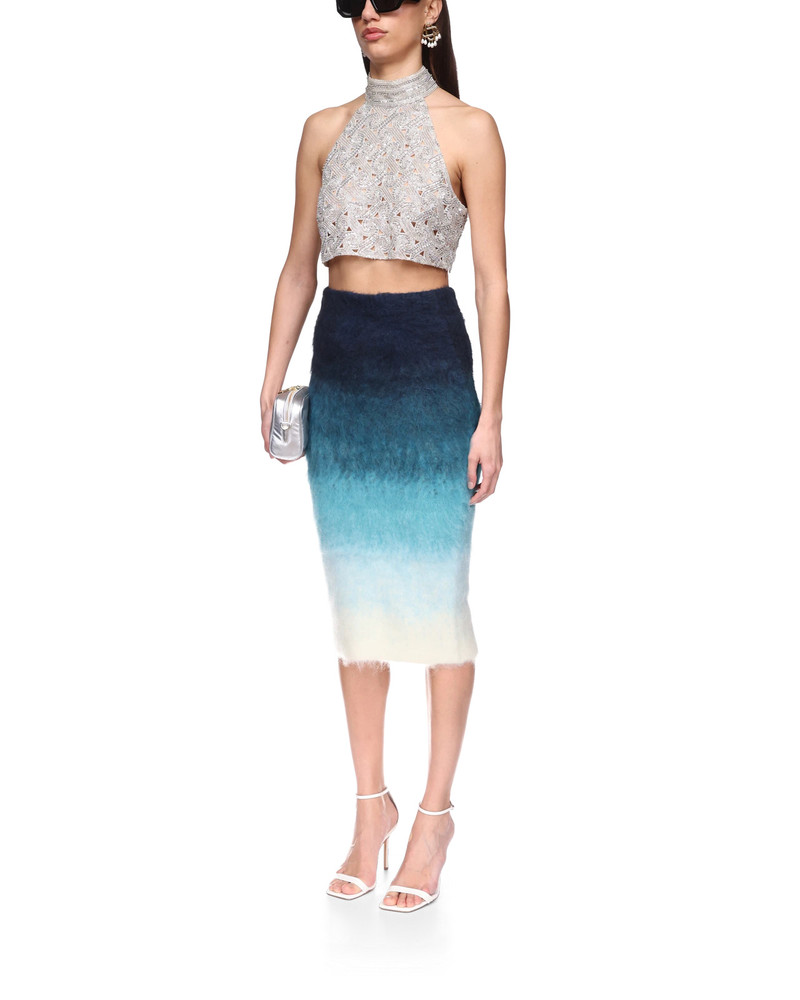 Gradient Mohair Skirt 3