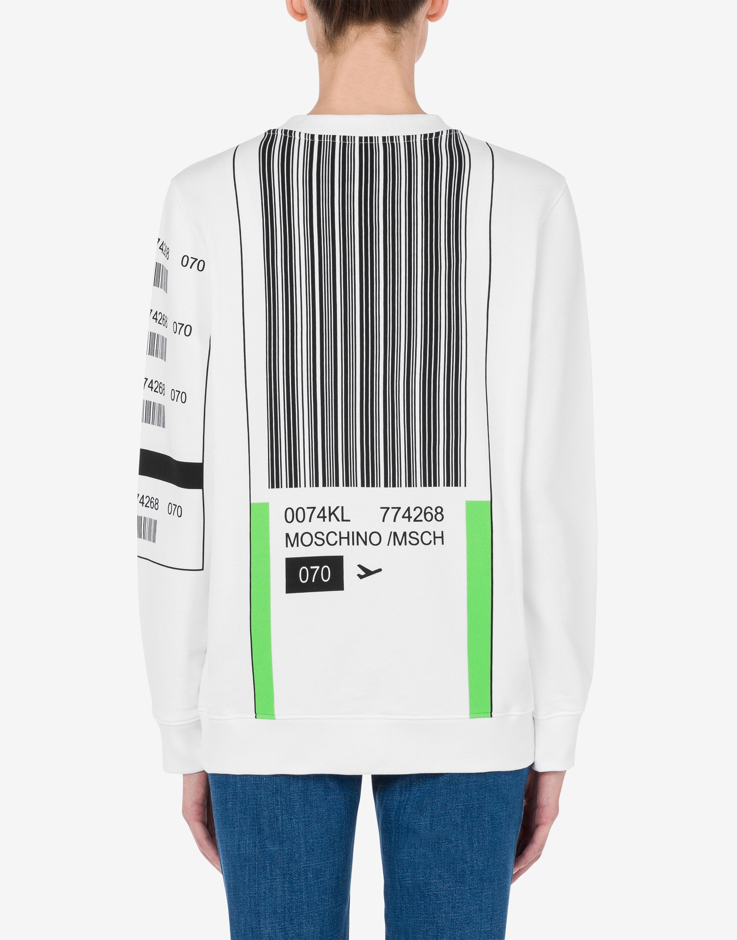 MOSCHINO AIRPORT TAG SWEATSHIRT - 3