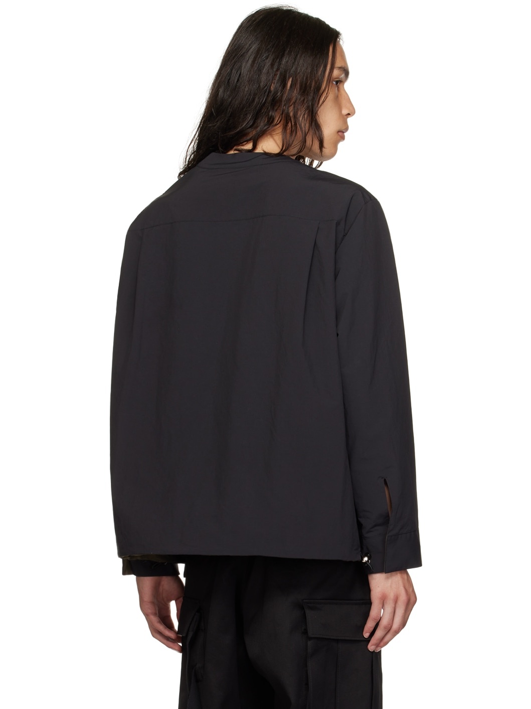 Black Matte Reversible Sweatshirt - 3
