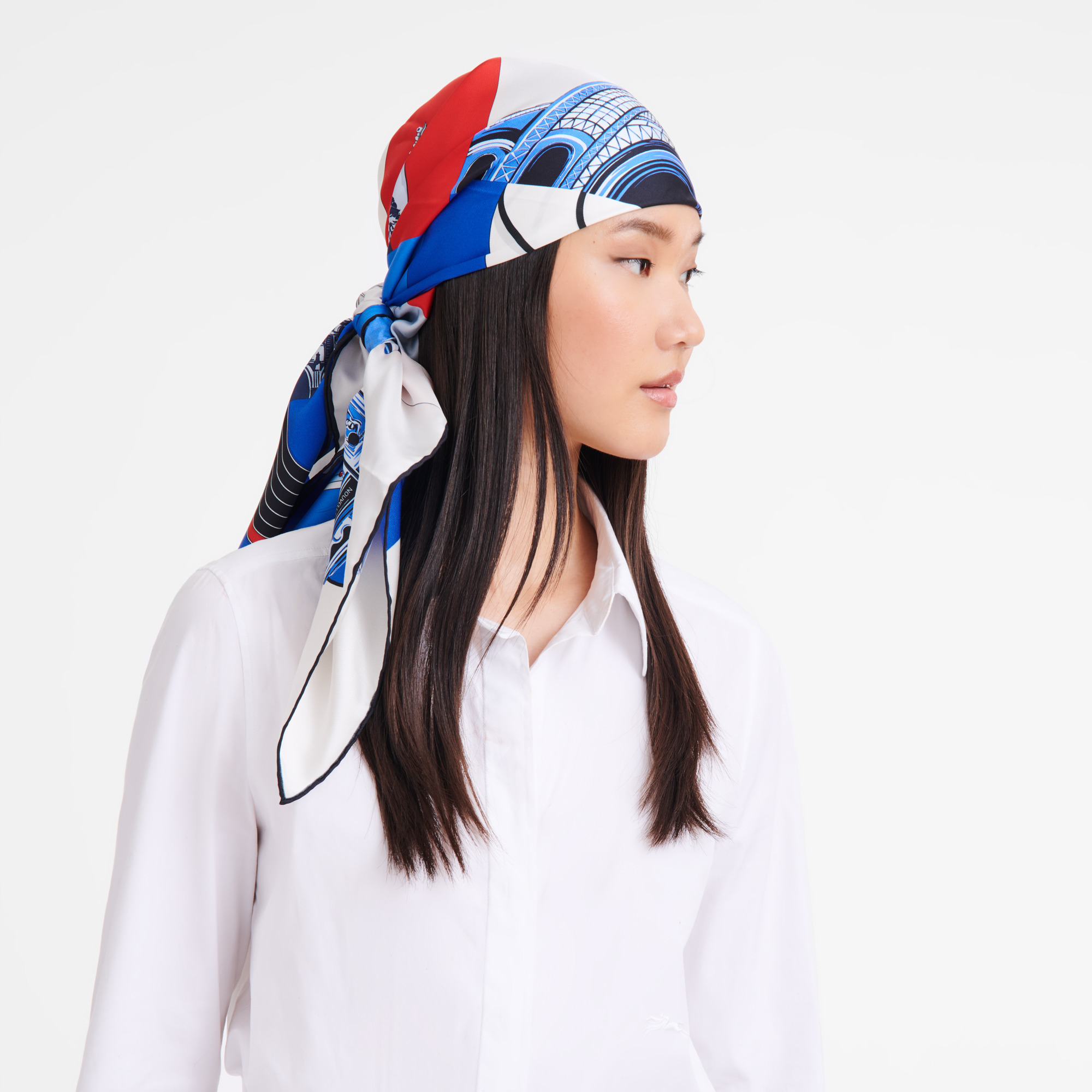 Energic City Silk scarf 90 Red - Silk - 2