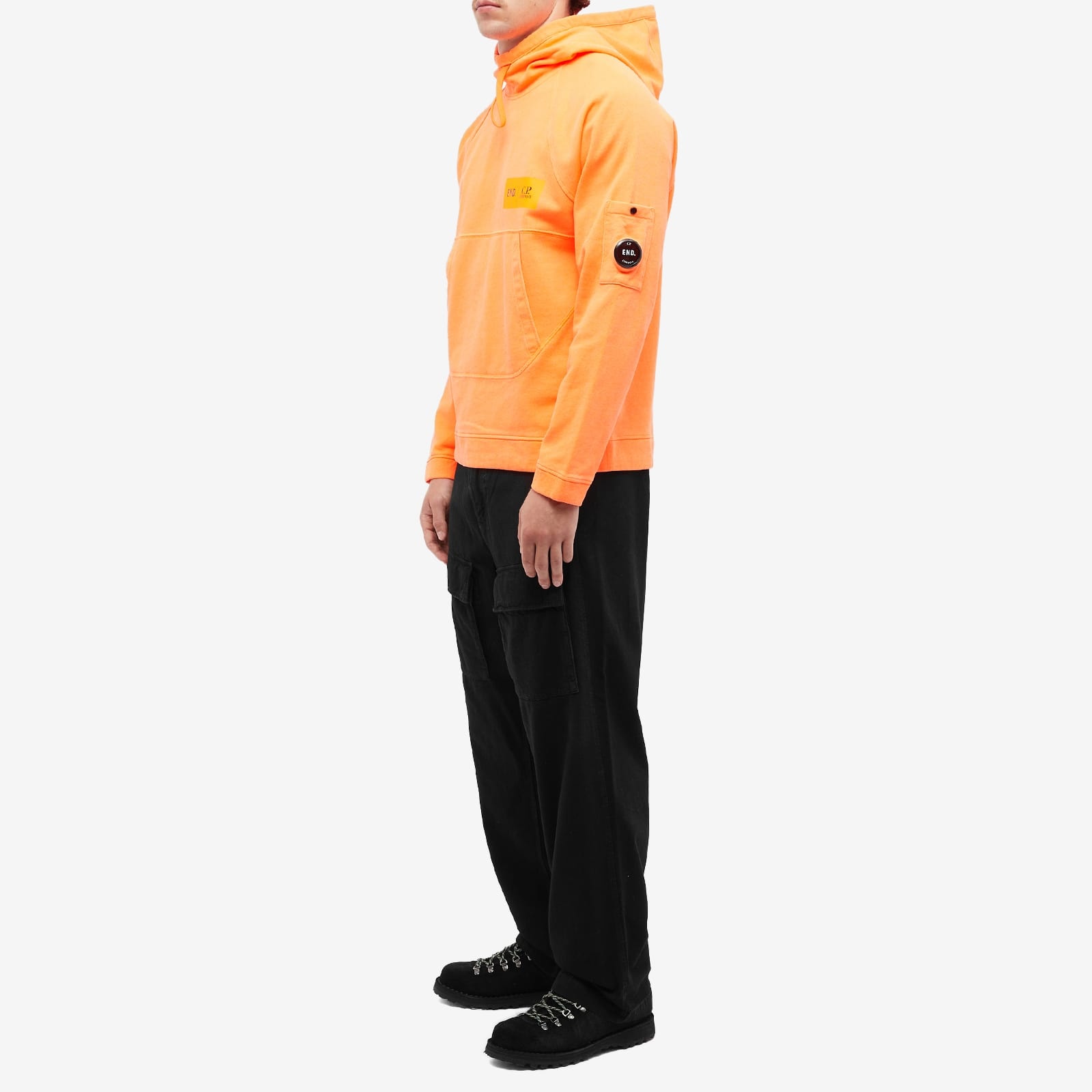 C.P. Company END. x C.P. Company Adapt Plated Fluo Fleece Hoodie REVERSIBLE